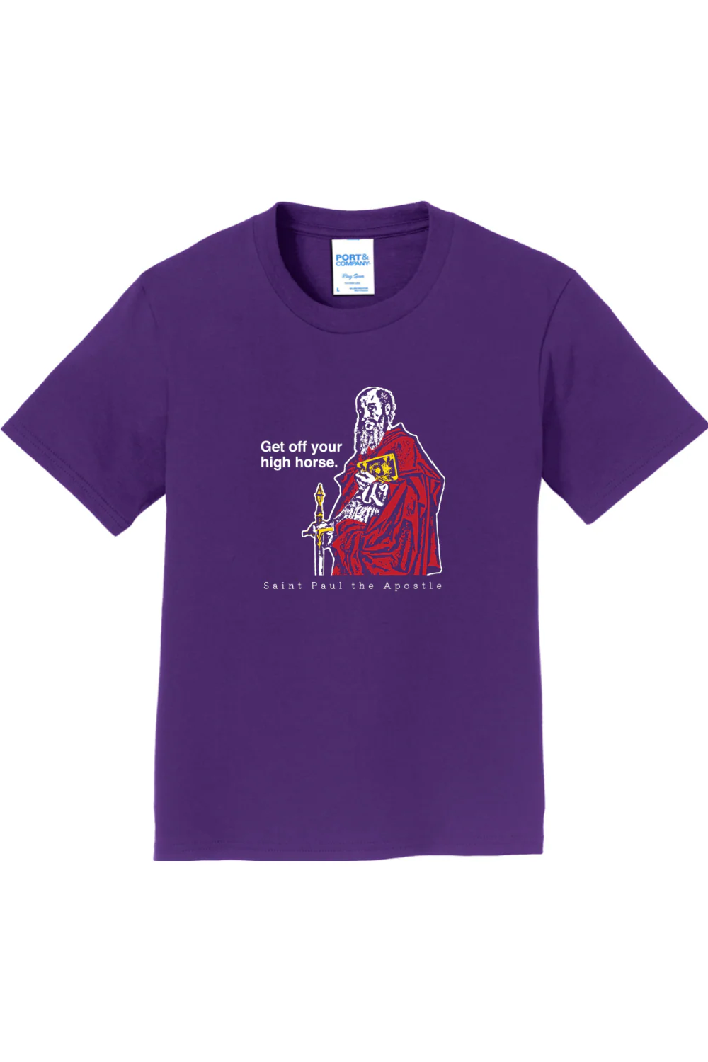 Get Off Your High Horse - St. Paul the Apostle - Youth T-Shirt - Image 2