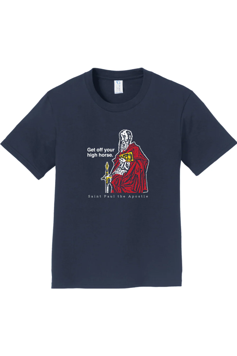 Get Off Your High Horse - St. Paul the Apostle - Youth T-Shirt - Image 4