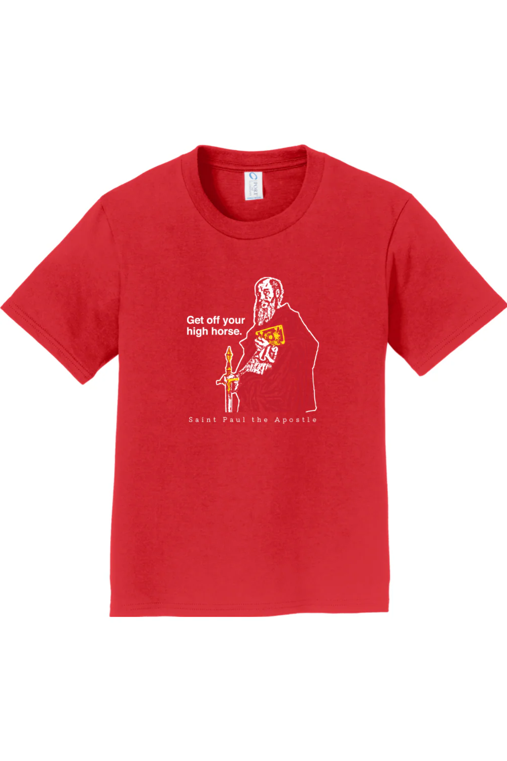 Get Off Your High Horse - St. Paul the Apostle - Youth T-Shirt - Image 5