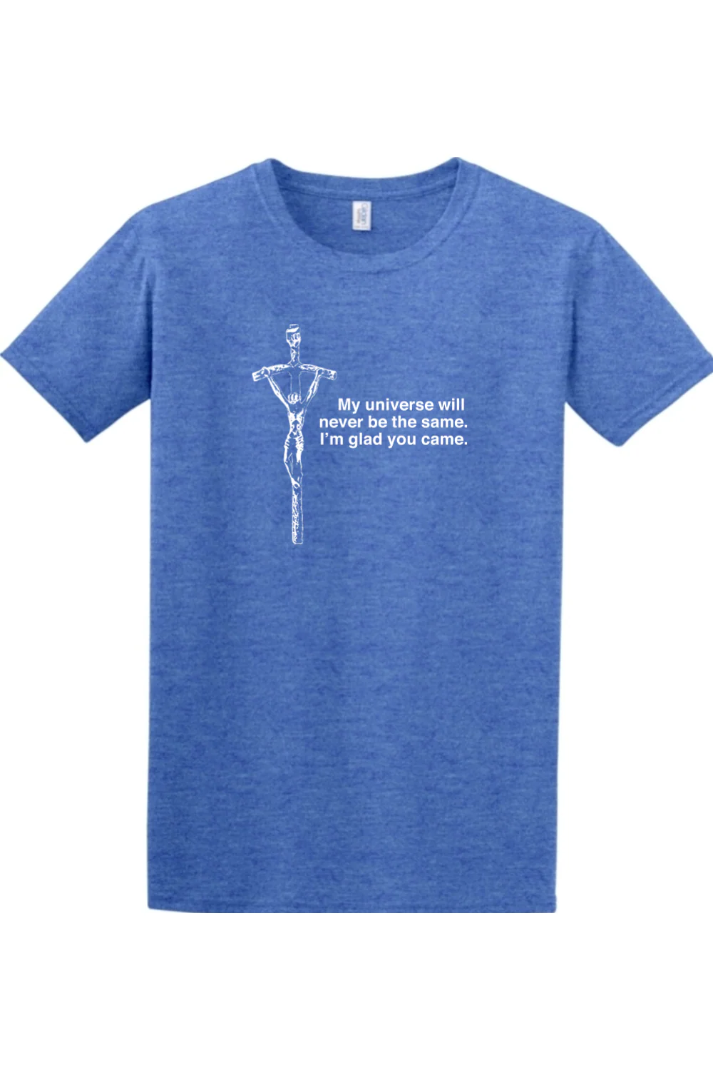 Glad He Came - Crucifix Adult T-shirt - Image 5