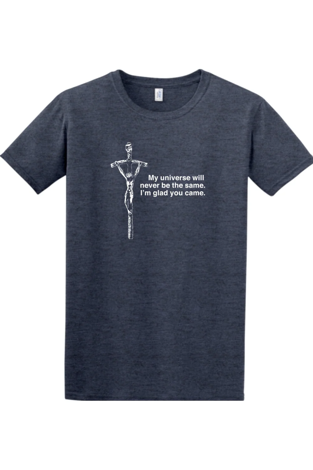 Glad He Came - Crucifix Adult T-shirt - Image 8