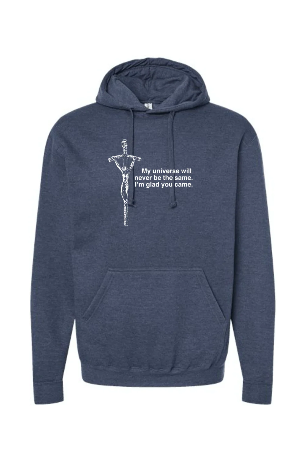 Glad He Came - Crucifix Hoodie Sweatshirt - Image 5