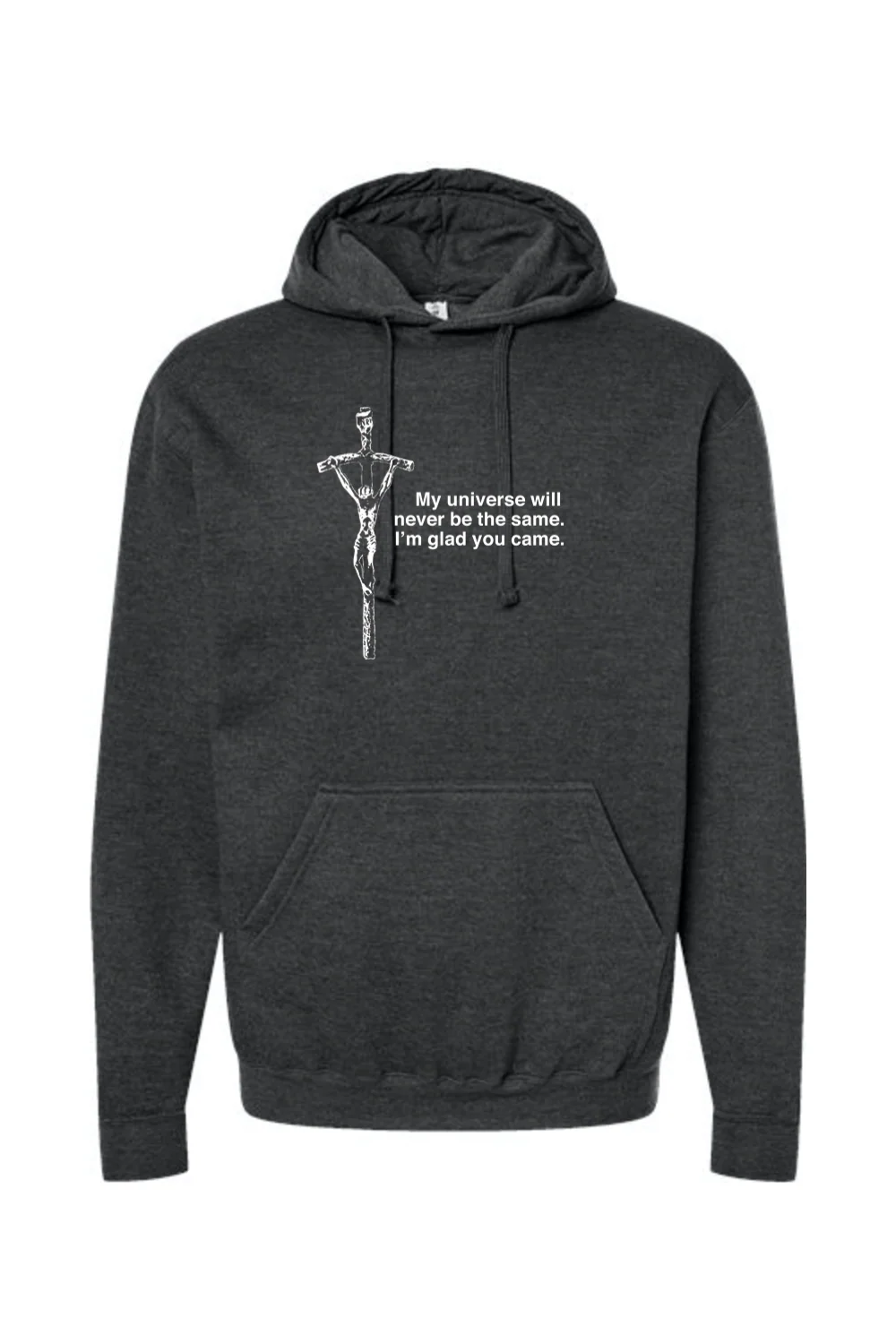 Glad He Came - Crucifix Hoodie Sweatshirt - Image 6