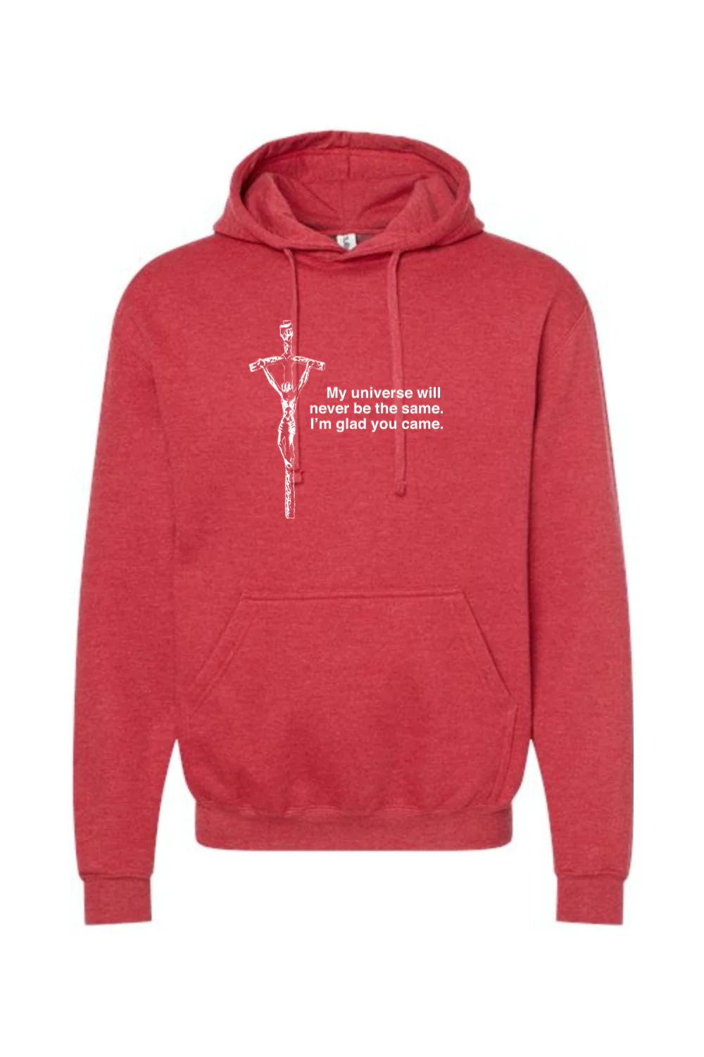 Glad He Came - Crucifix Hoodie Sweatshirt - Image 8