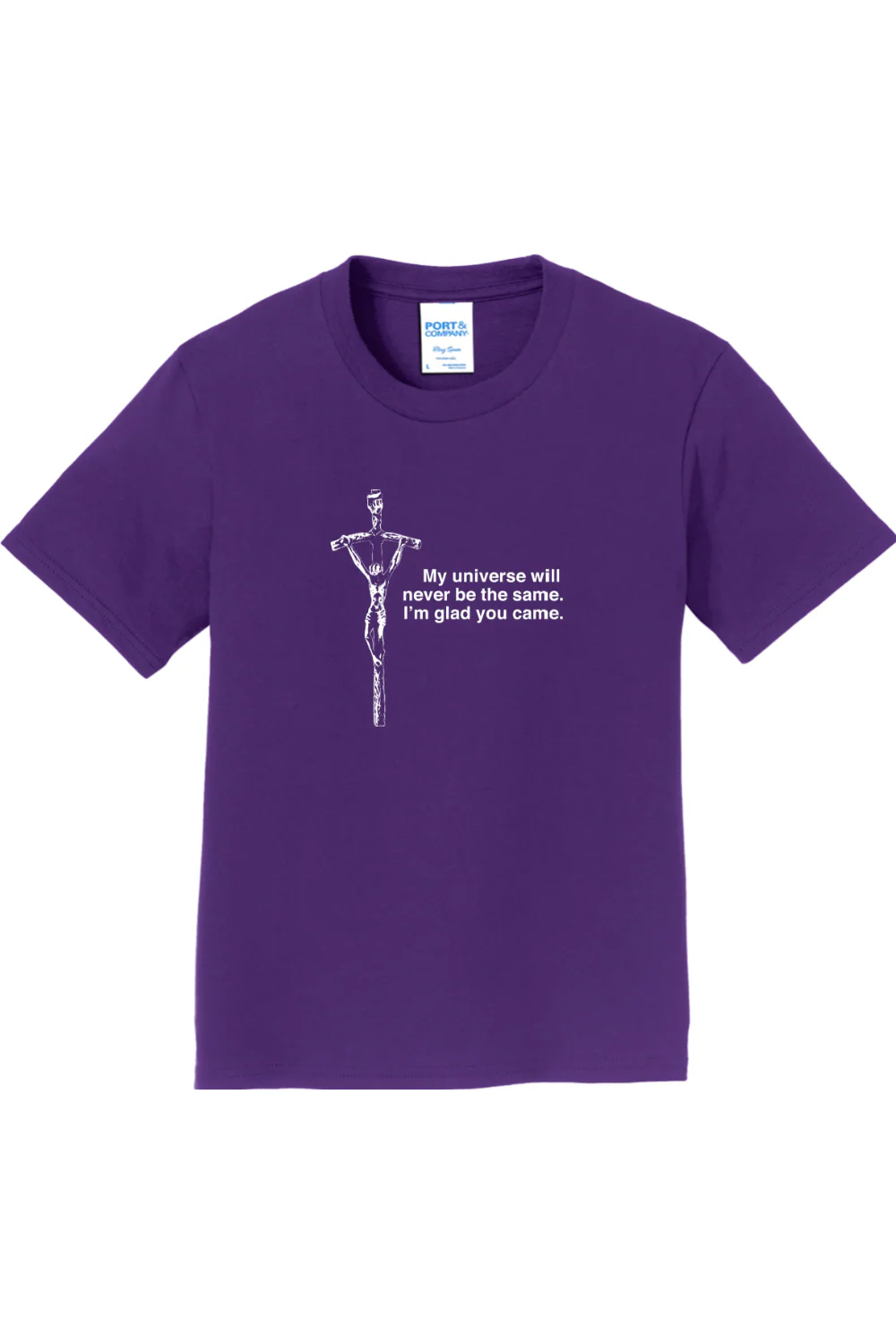 Glad He Came - Crucifix - Youth T-Shirt - Image 3