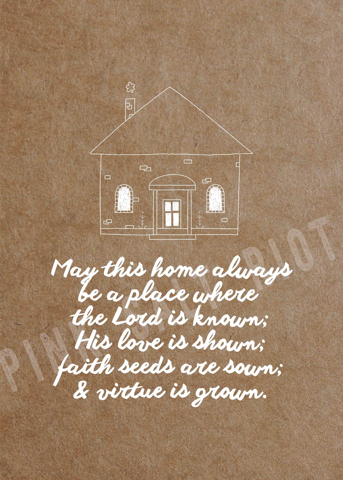 God Bless This Home Double Sided Print - Image 2