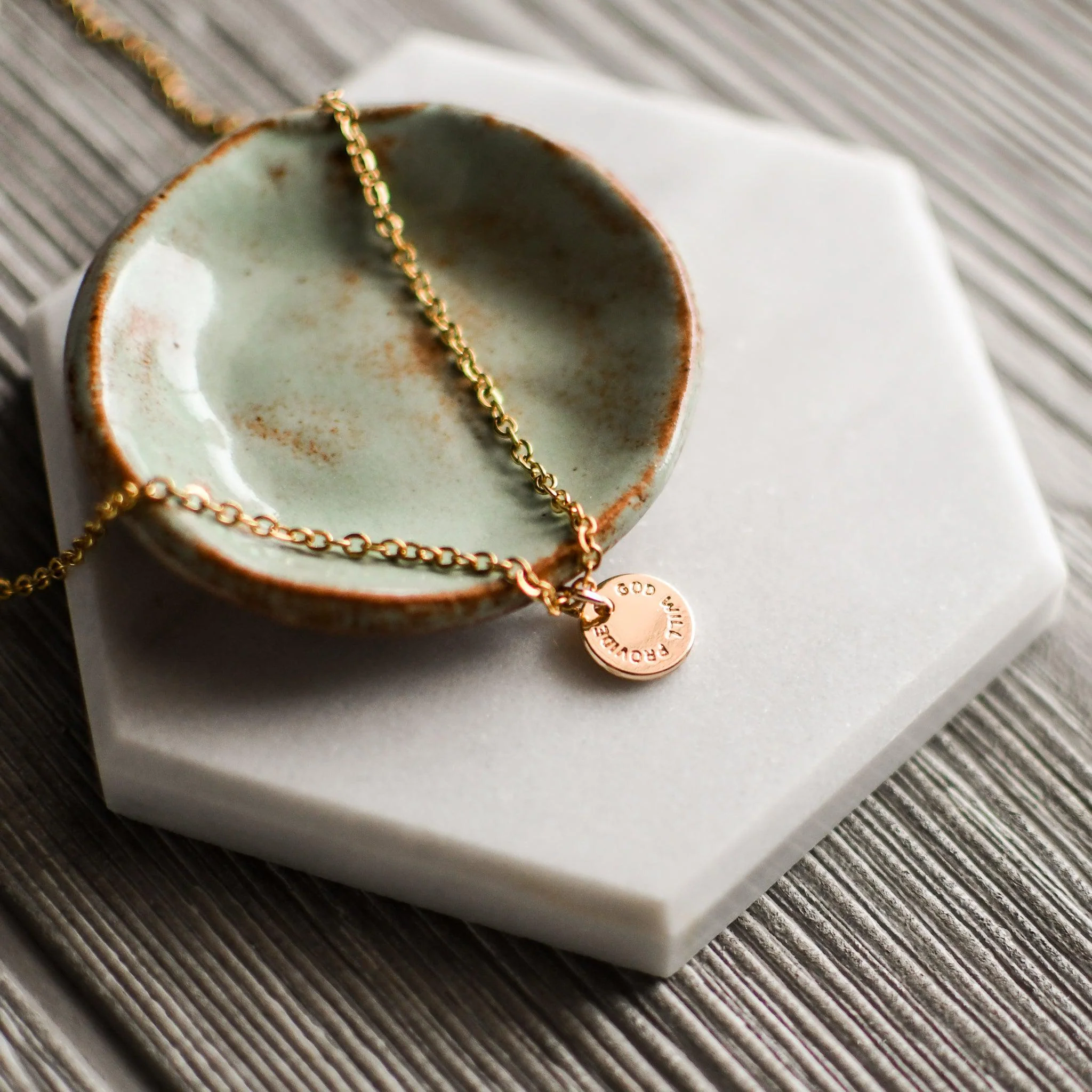 God is Enough Gold Necklace - Image 5