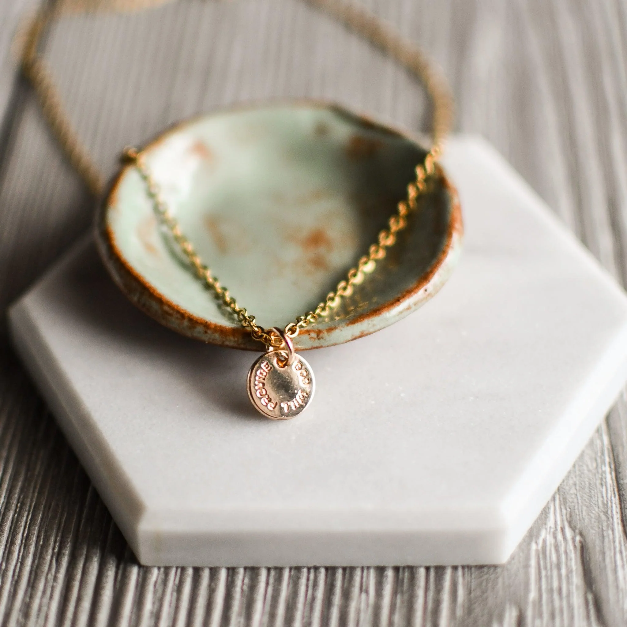 God is Enough Gold Necklace - Image 6