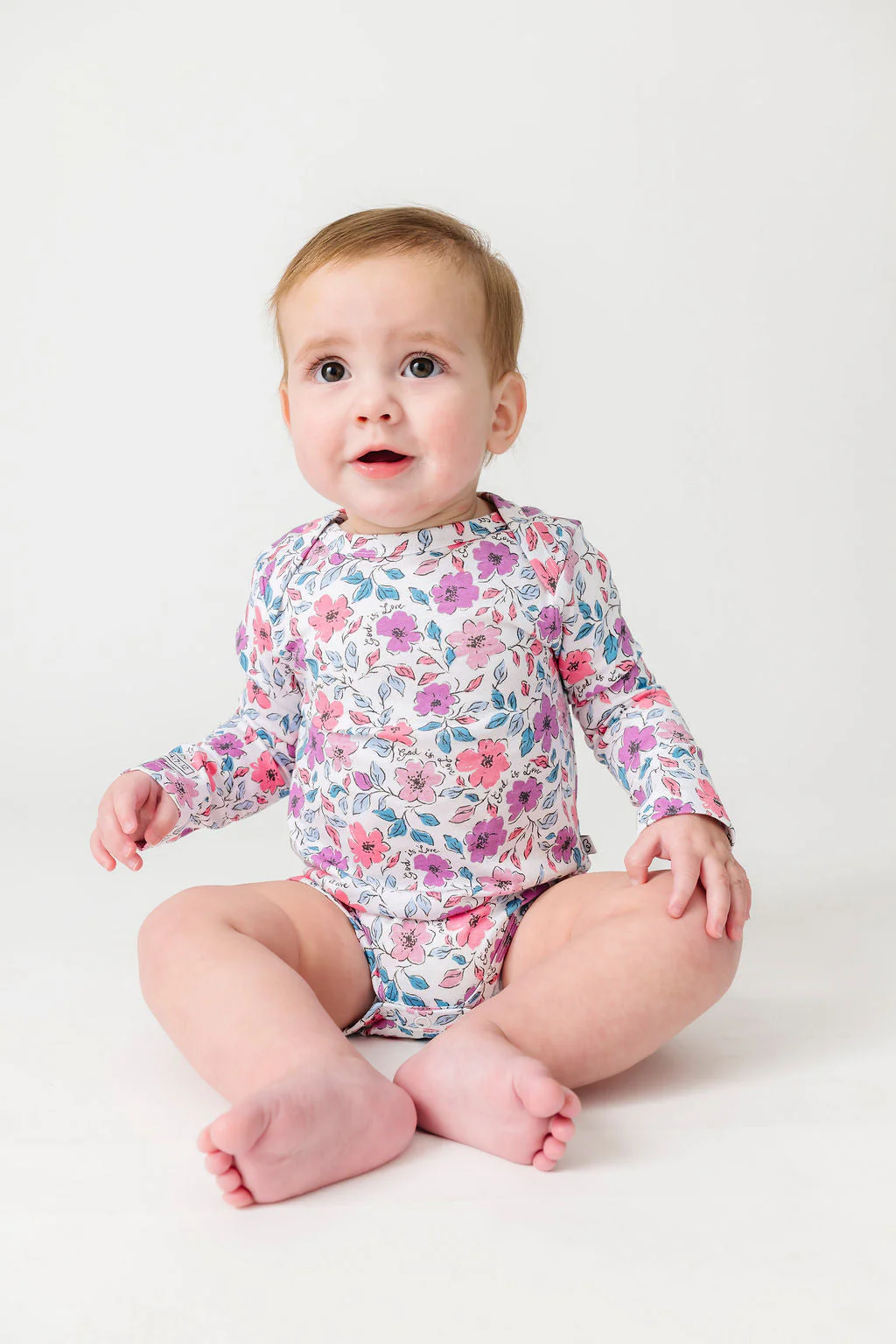 God is Love Long Sleeve Bodysuit Cotton