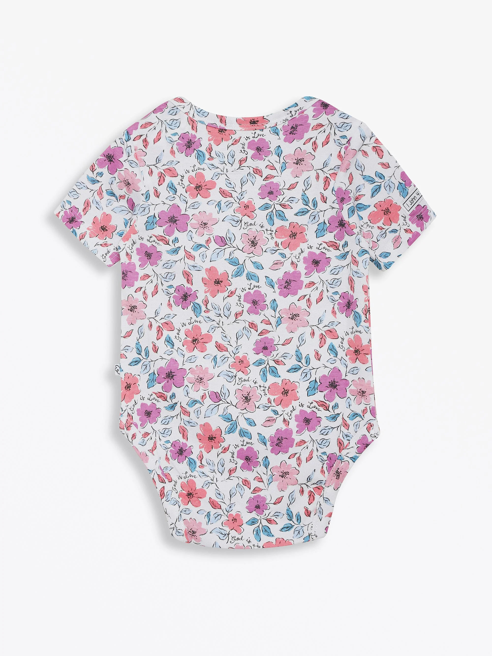 God is Love Short Sleeve Bodysuit Cotton - Image 4