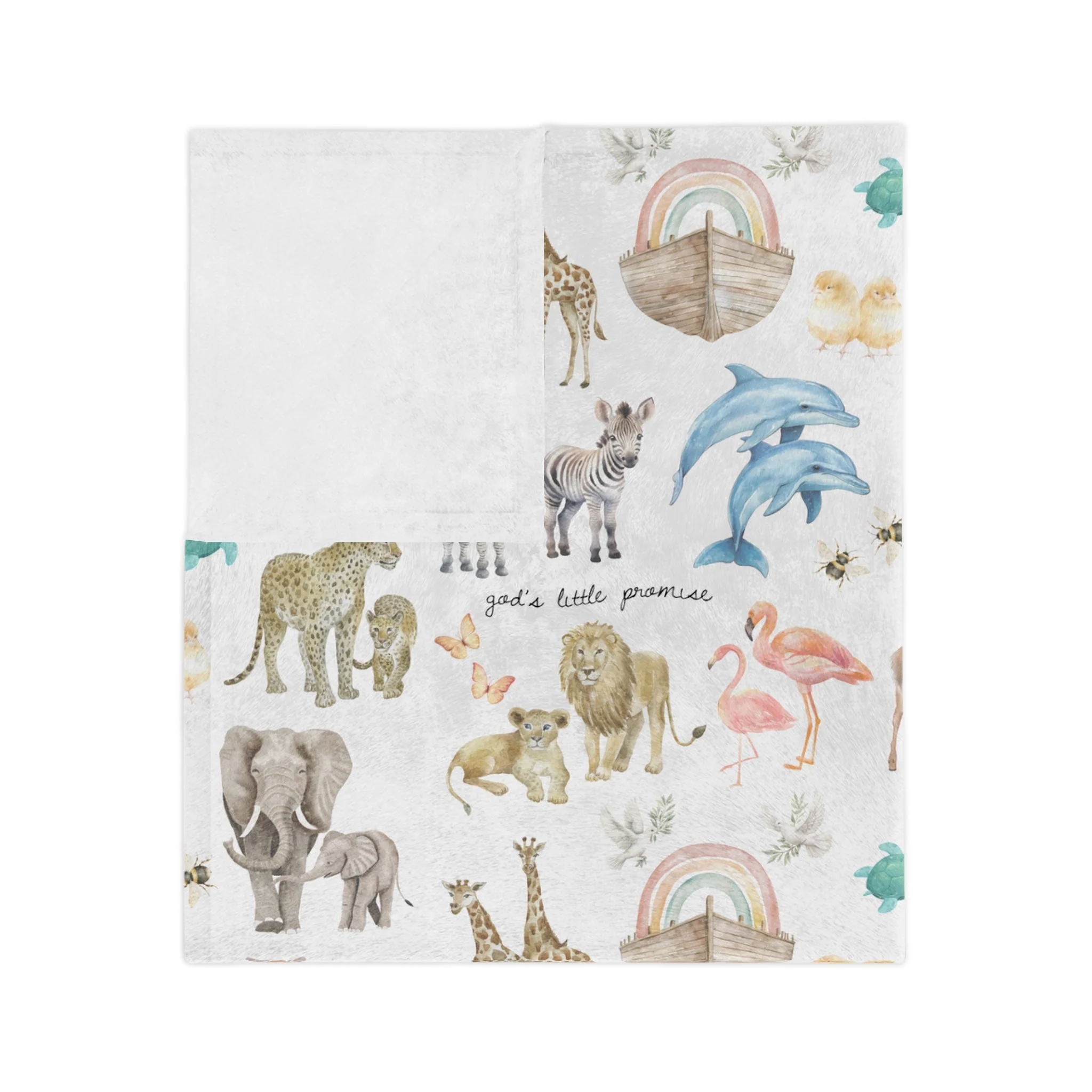 God's Little Promise Minky Blanket - Image 9