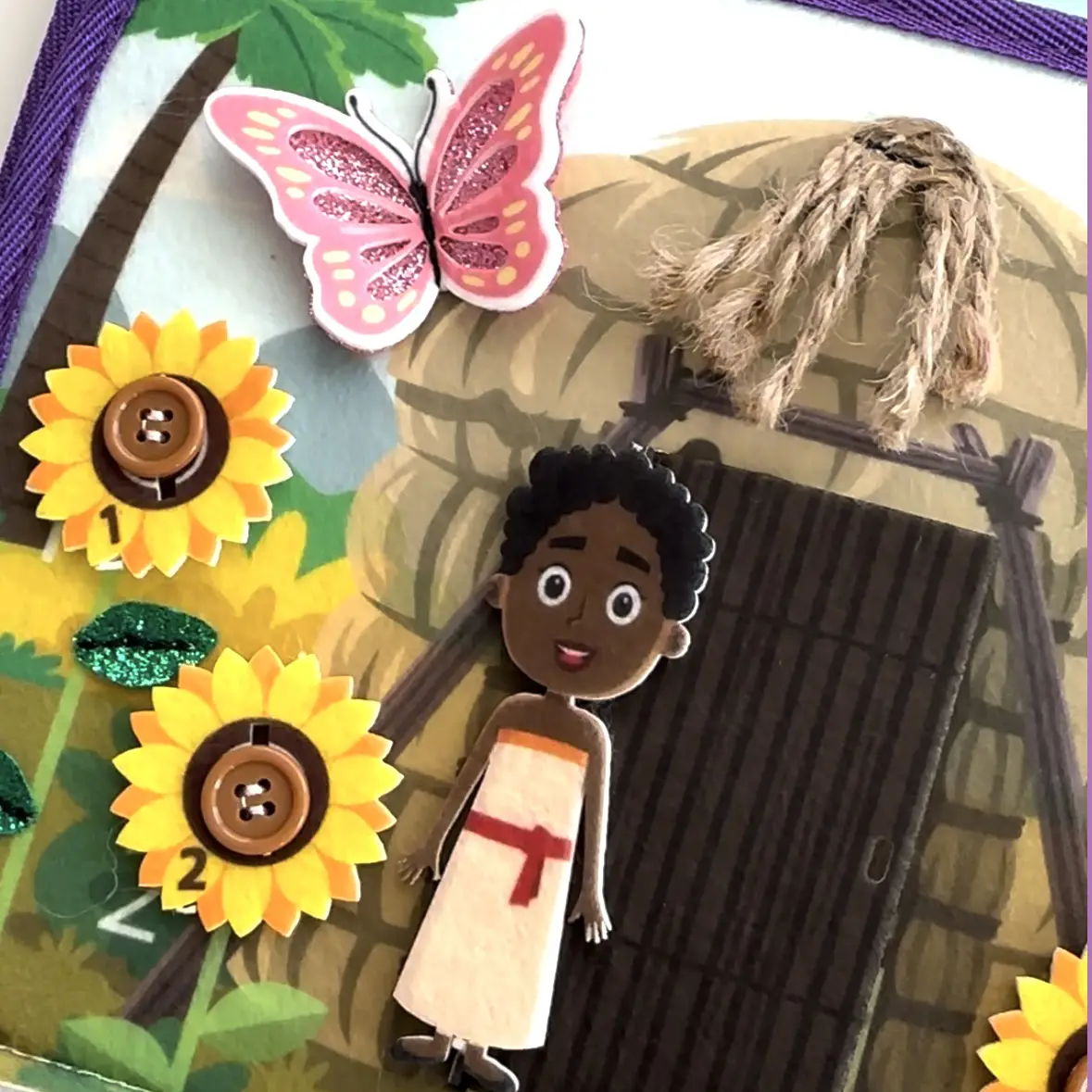 God's Princesses Vol. 1 Felt Busy Book - St. Joan of Arc and St. Josephine Bakhita - Image 9