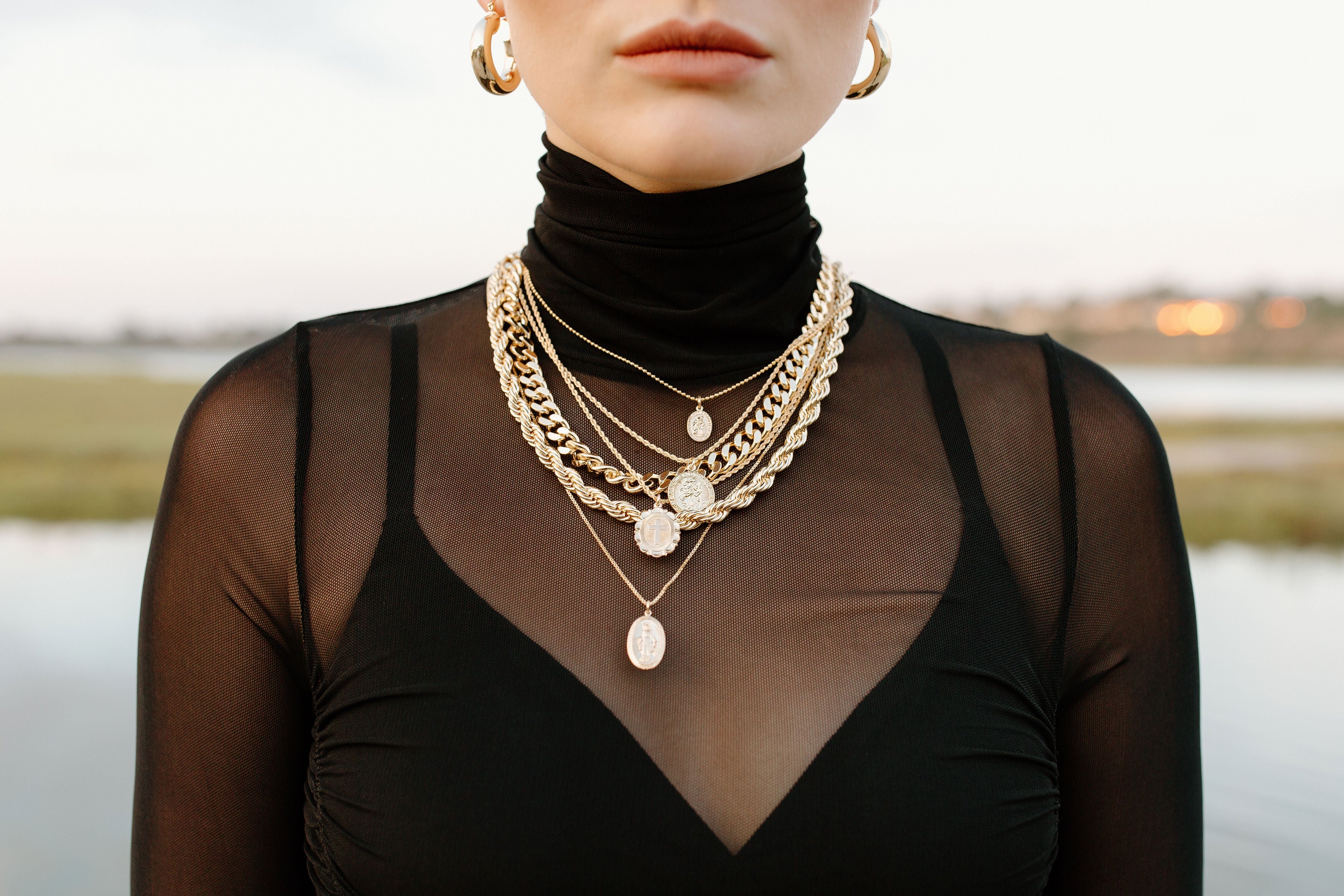 Gold filled Miraculous Medal Necklace - Image 2