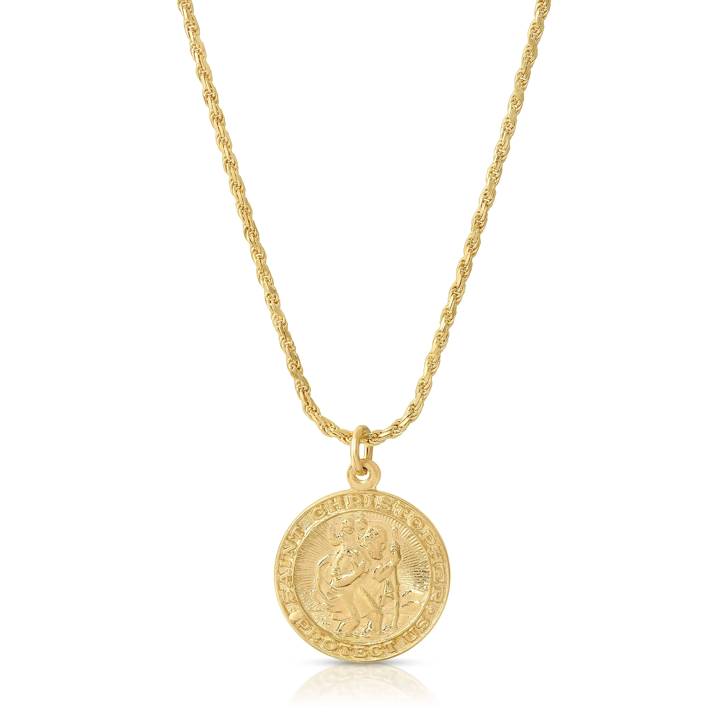 Gold Filled Saint Christopher Charm Necklace - Image 3
