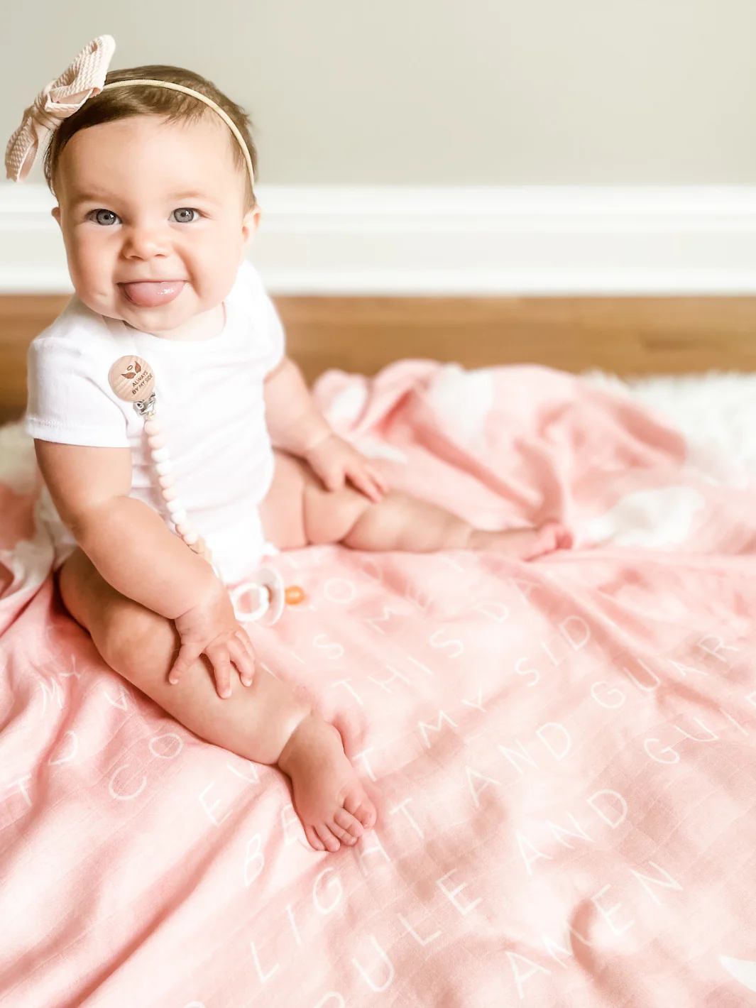 Guardian Angel Baby Swaddle (Pink) - Image 3