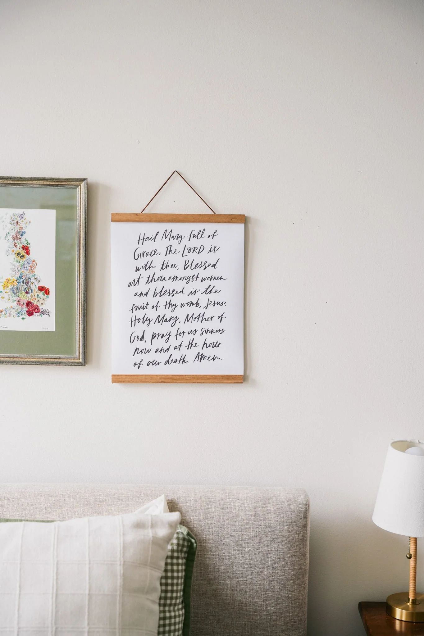 Hand-Lettered Hail Mary Poster (11x14) - Image 2