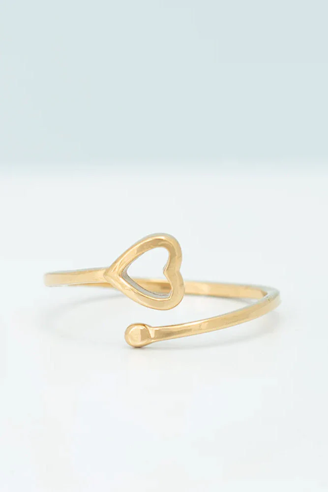 Handmade Gold God is Love Ring