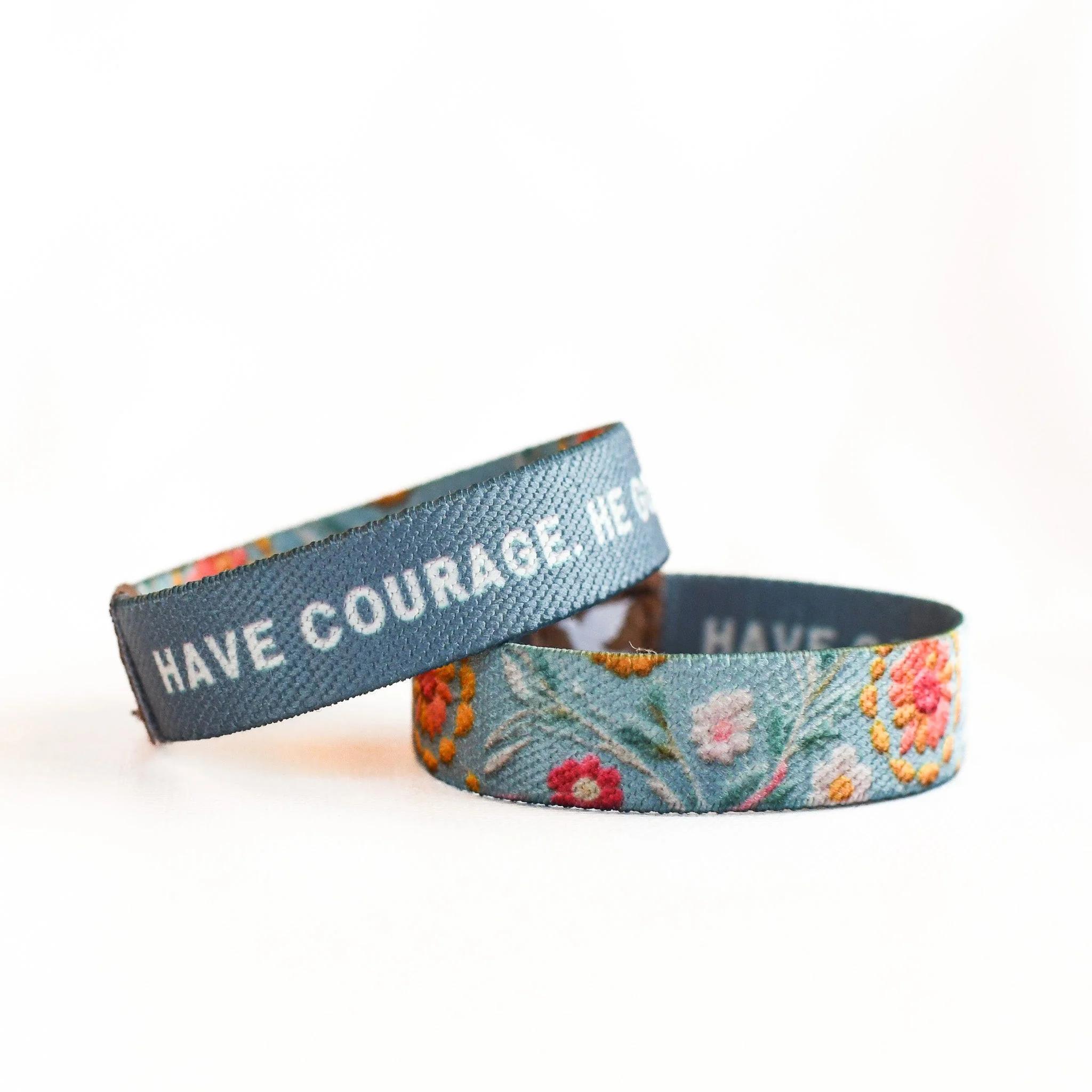 Have Courage Blue Floral Kids TruthBand - Image 4