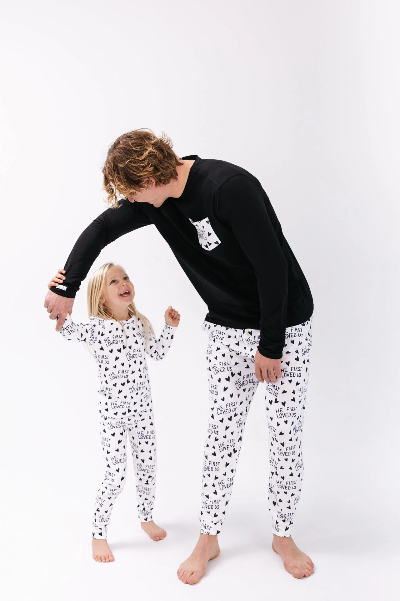 He First Loved Us Men's PJ Set Cotton - Image 4