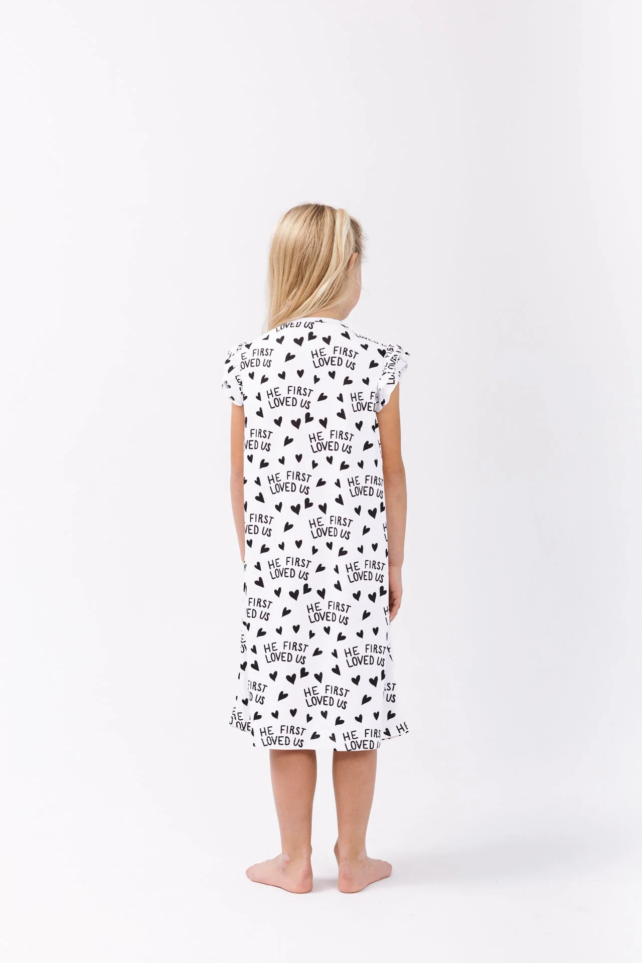 He First Loved Us PJ Girls Nightgown Polyester - Image 3