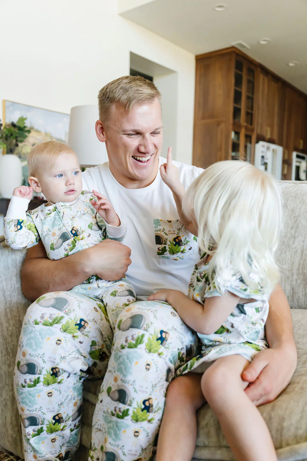 He Is Risen Men's PJ Set Cotton - Image 5
