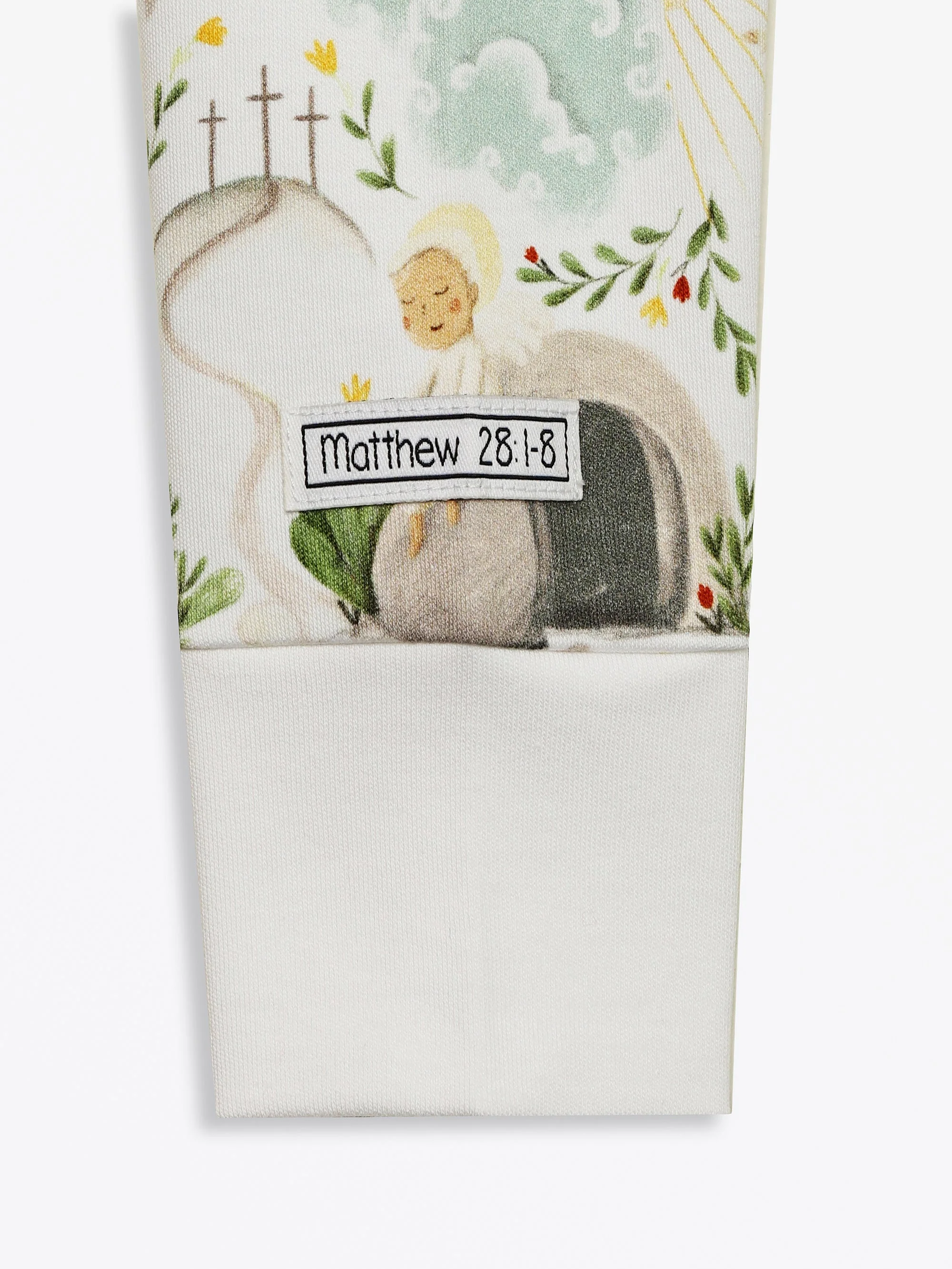 He Is Risen PJ Footed Onesie Cotton - Image 7