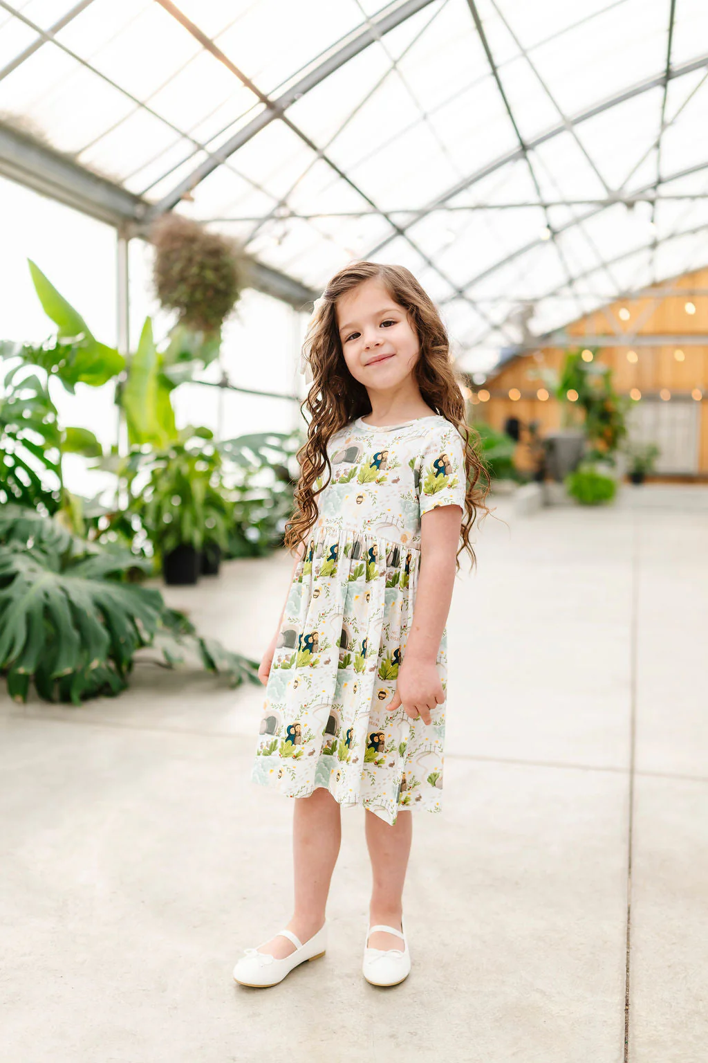 He Is Risen Short Sleeve Twirl Dress Cotton - Image 3