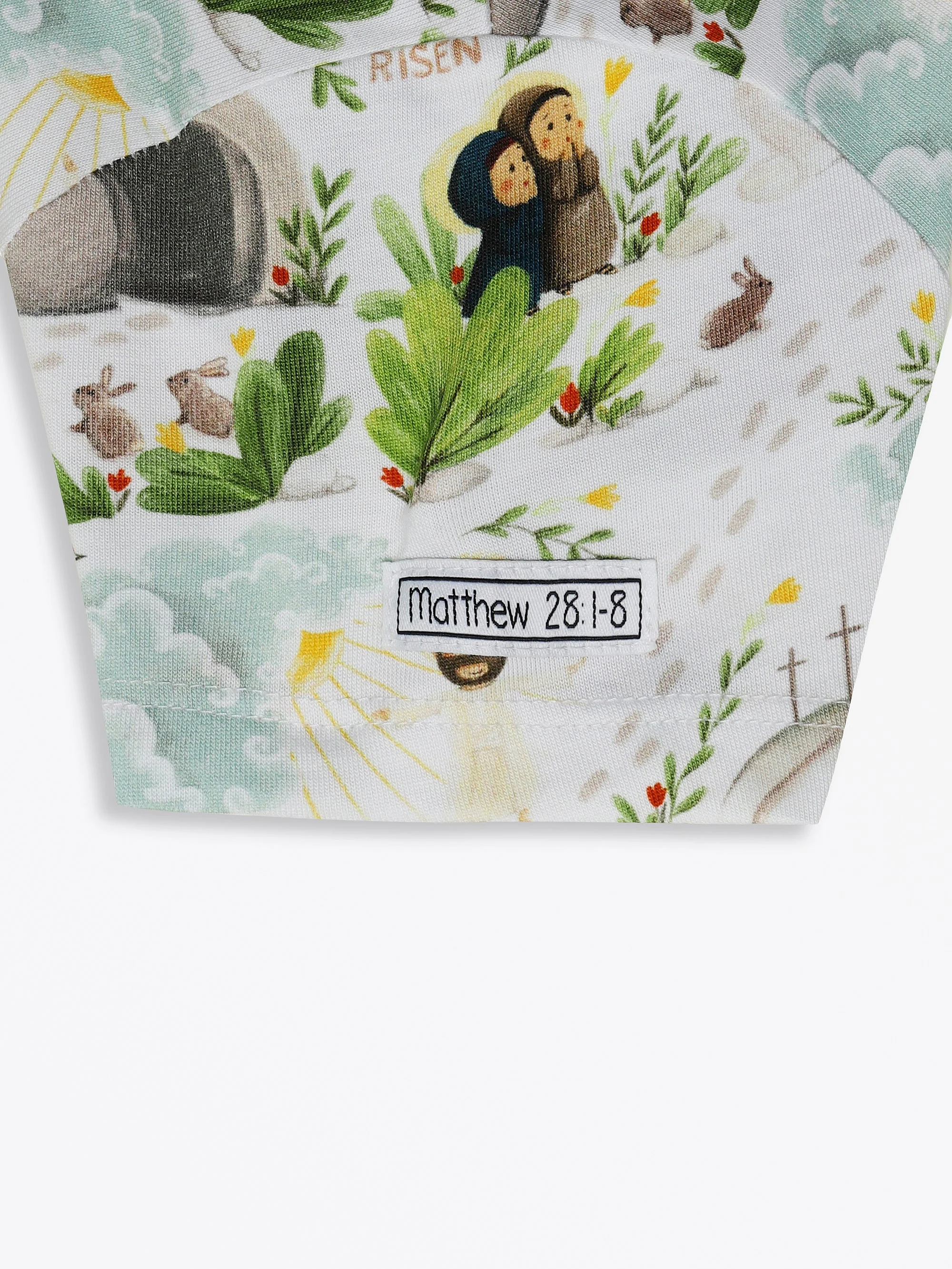 He Is Risen Short Sleeve Twirl Dress Cotton - Image 9