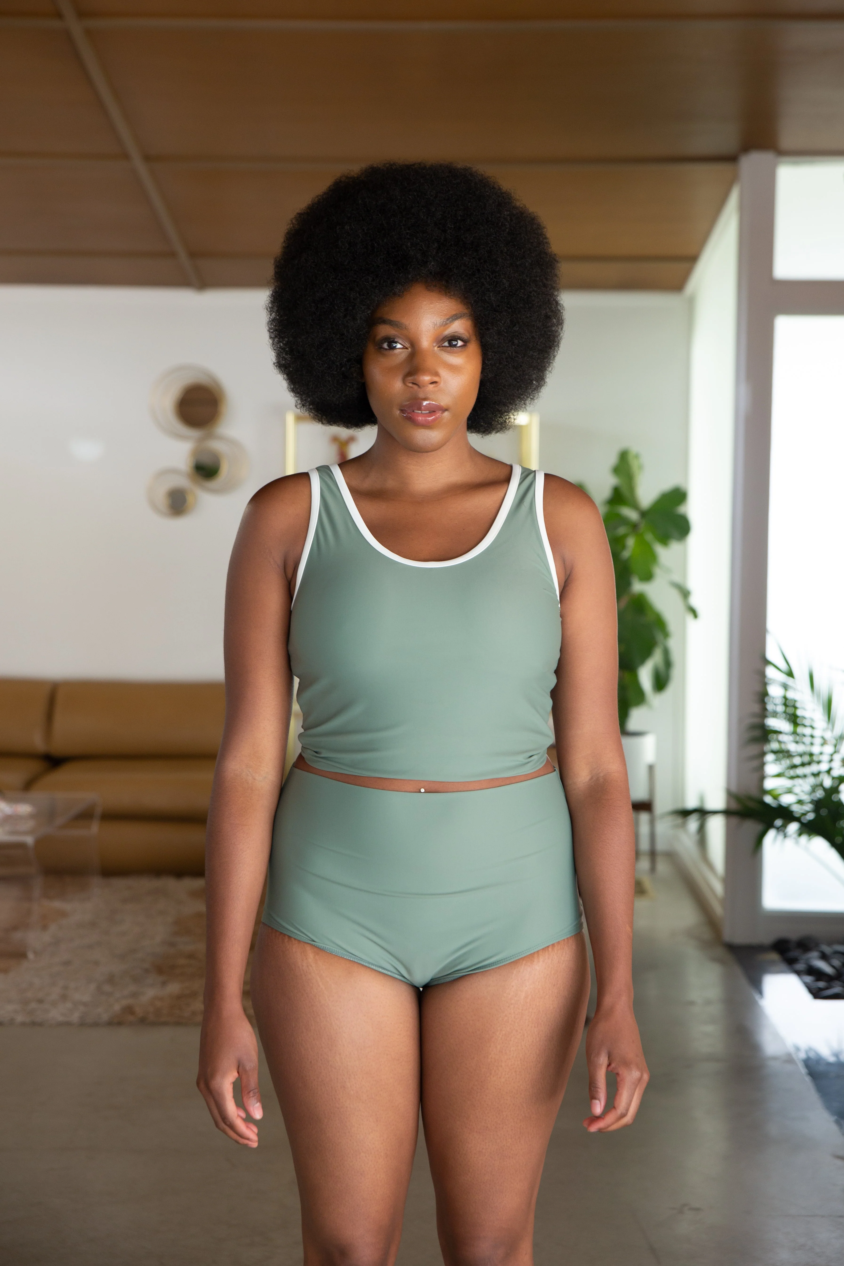 High Waisted Swim Briefs - Image 8