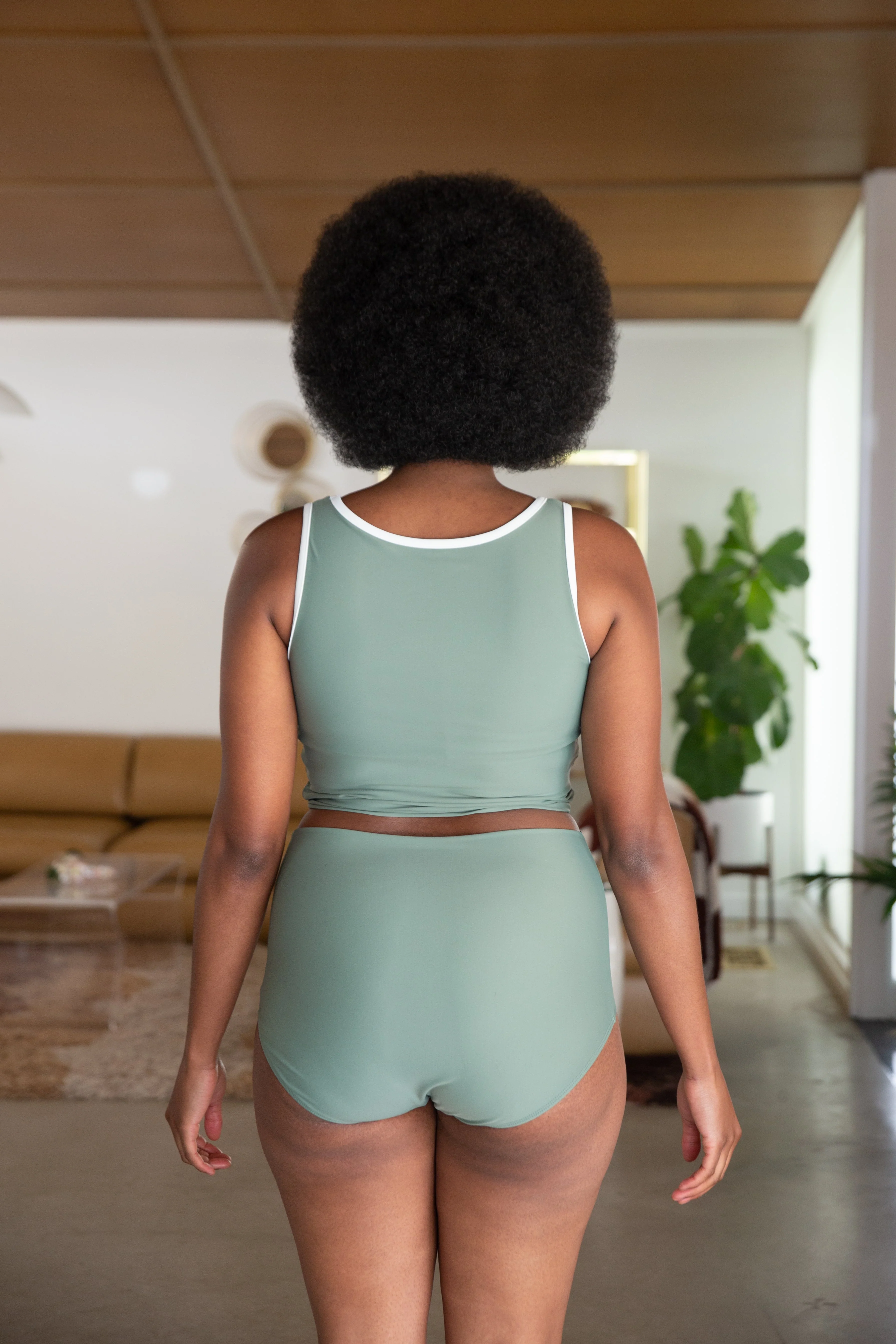 High Waisted Swim Briefs - Image 9