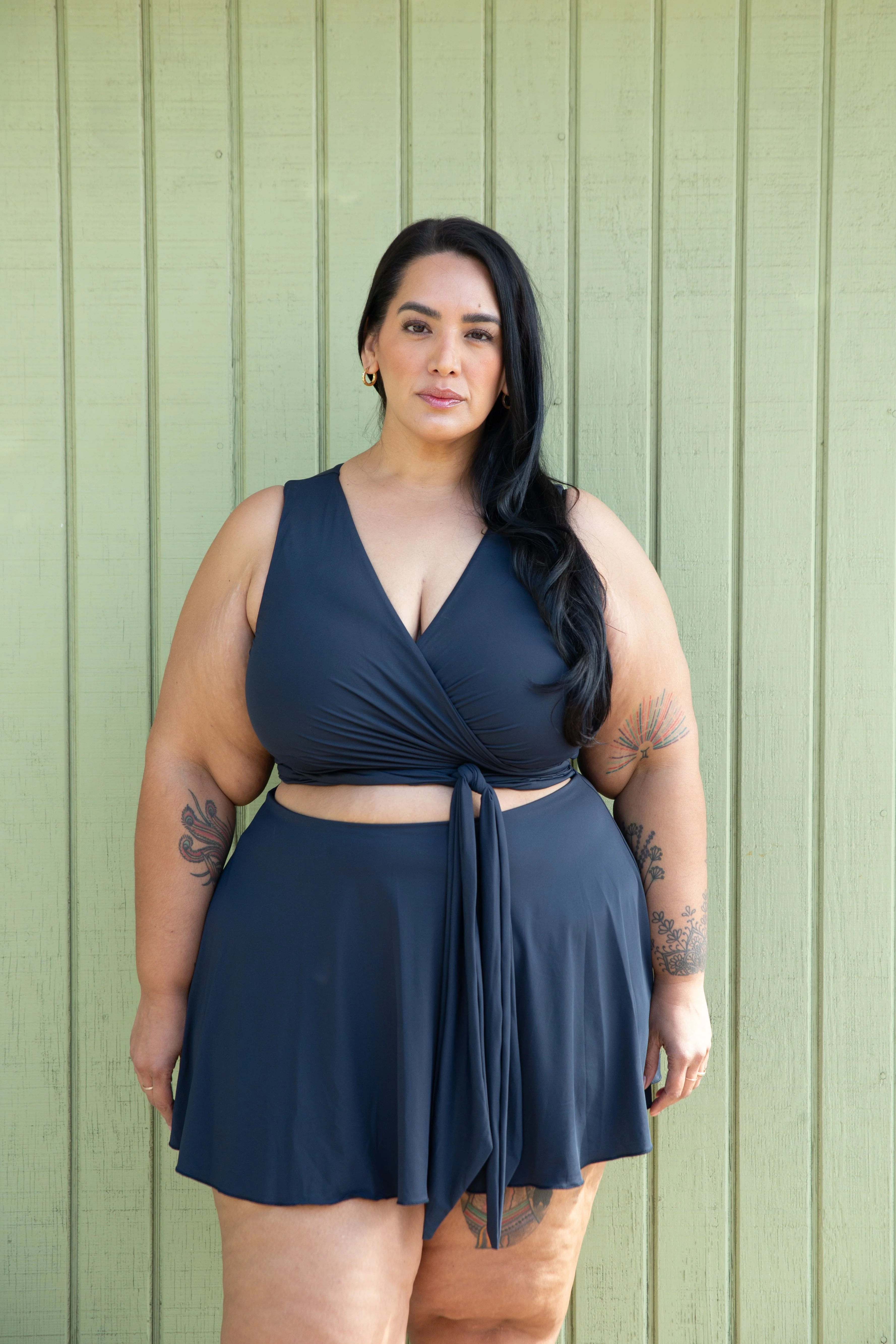 High Waisted Swim Skirt with Briefs - Image 3