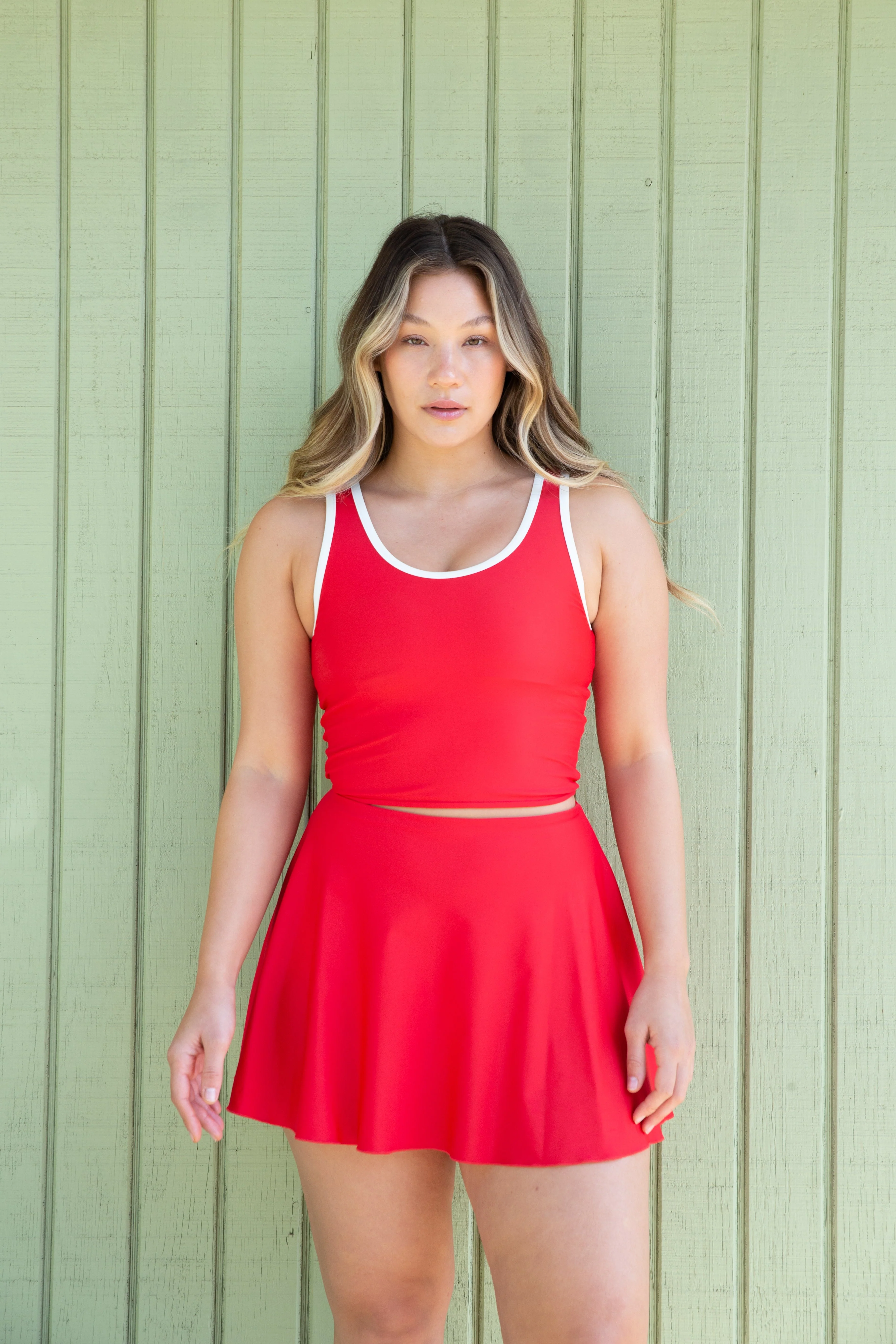 High Waisted Swim Skirt with Briefs - Image 4