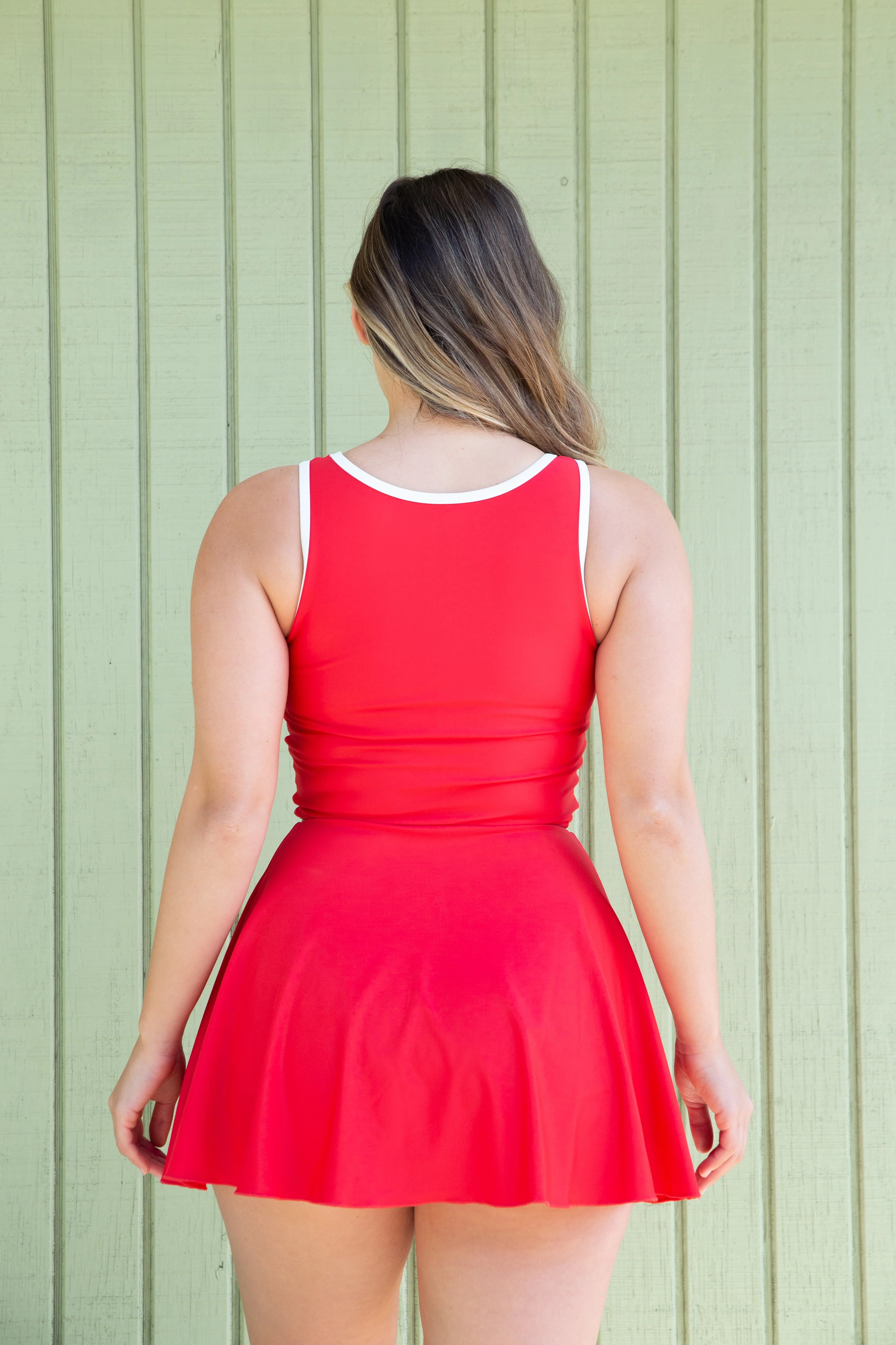High Waisted Swim Skirt with Briefs - Image 5