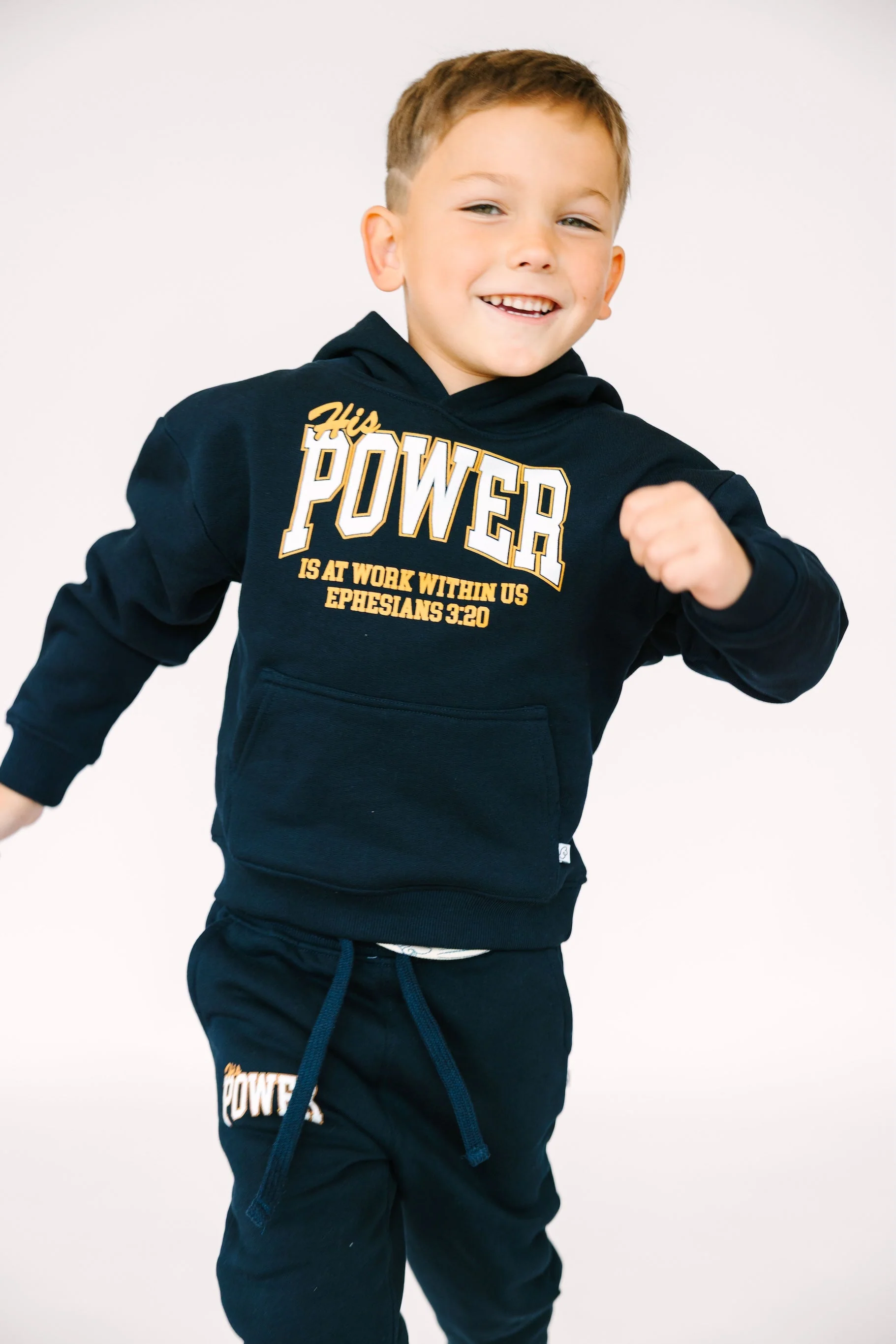 His Power Cotton Fleece Hoodie - Image 4