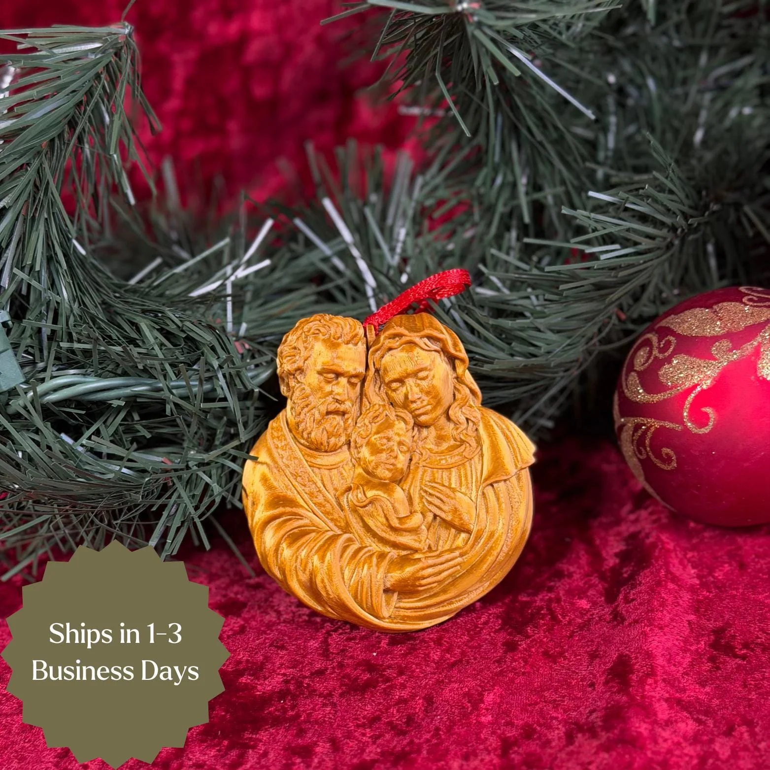 Holy Family Christmas Ornament - Image 3