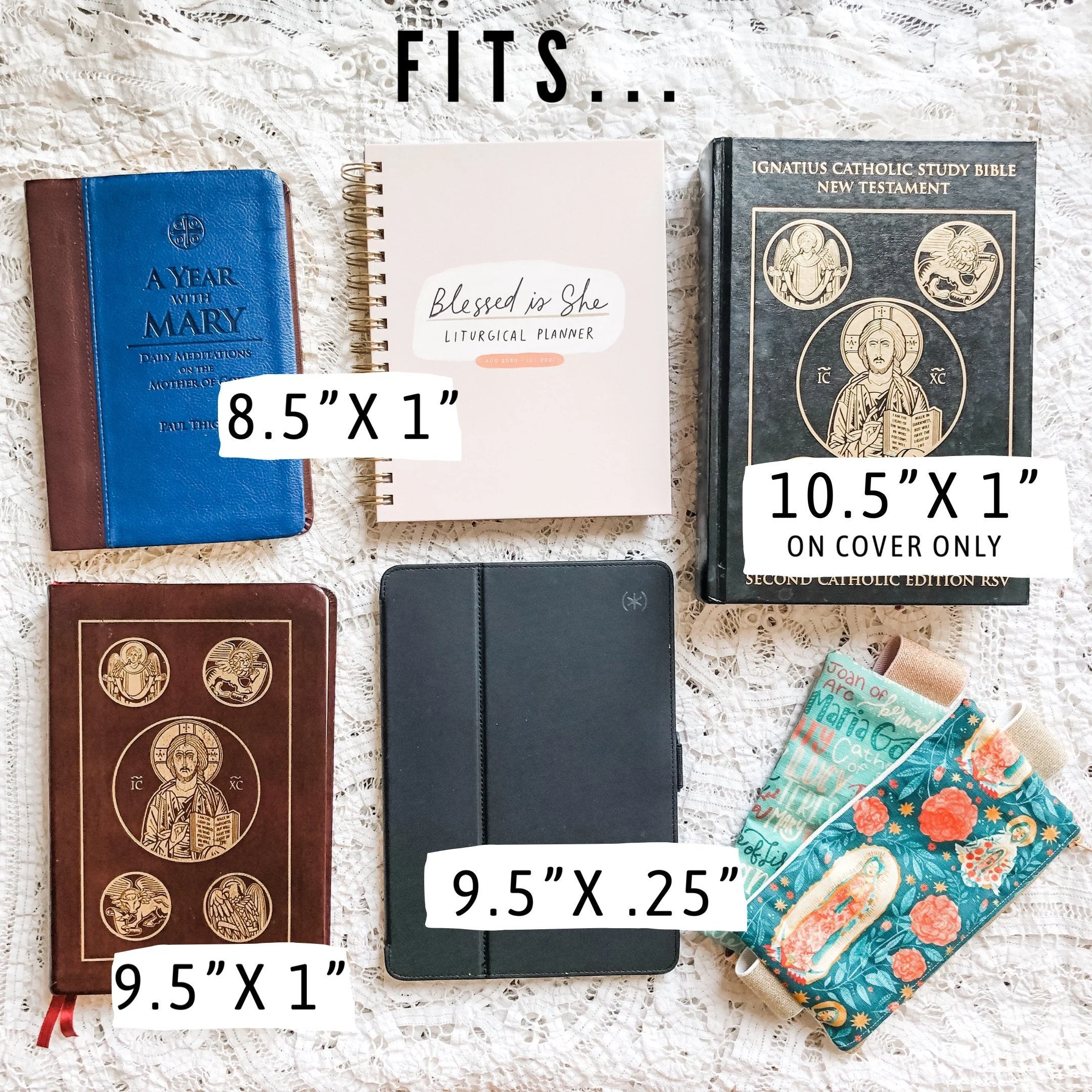 Holy Family Hearts Catholic Bible/Planner Pouch - Image 3