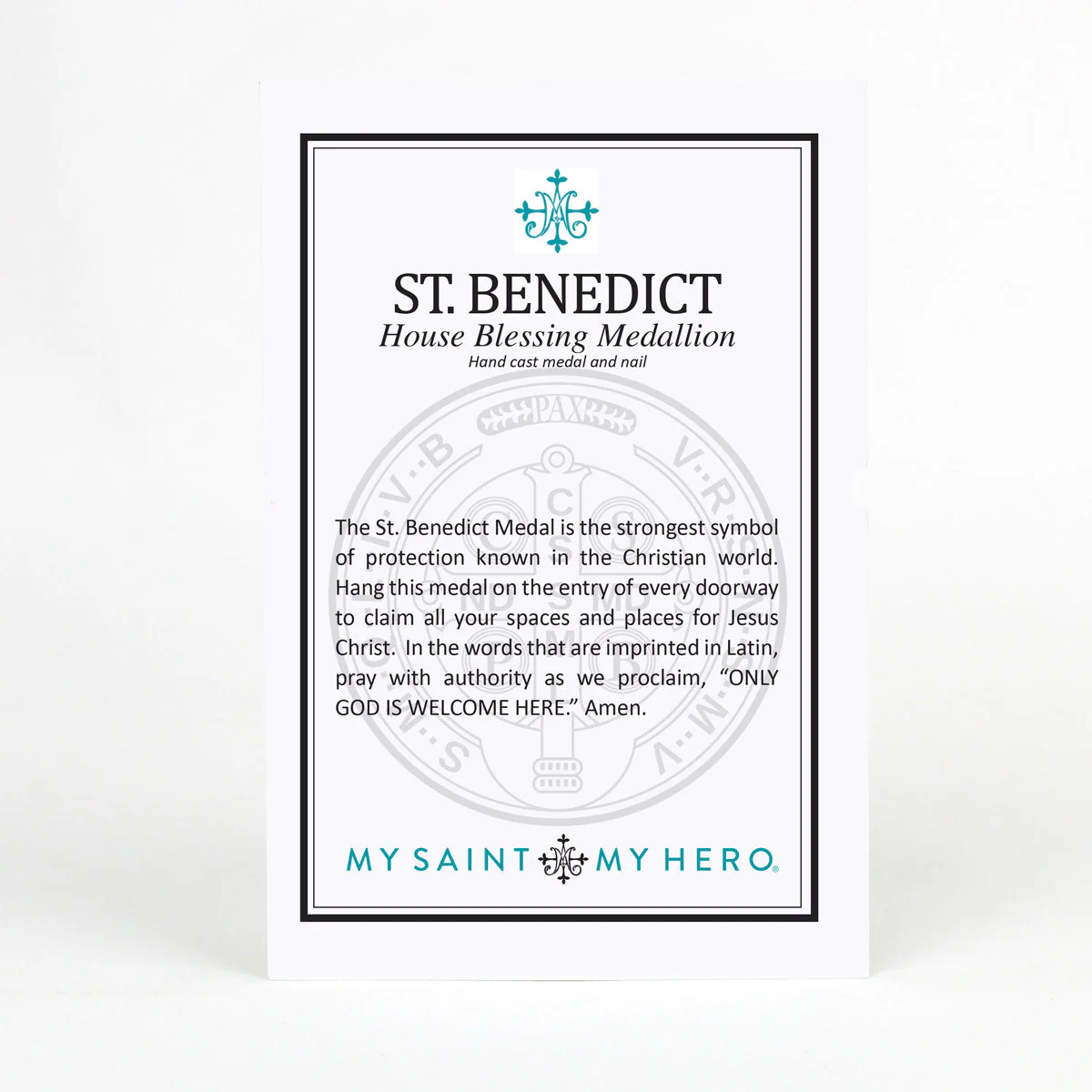House Blessing Medallion - Saint Benedict Medal - Image 4