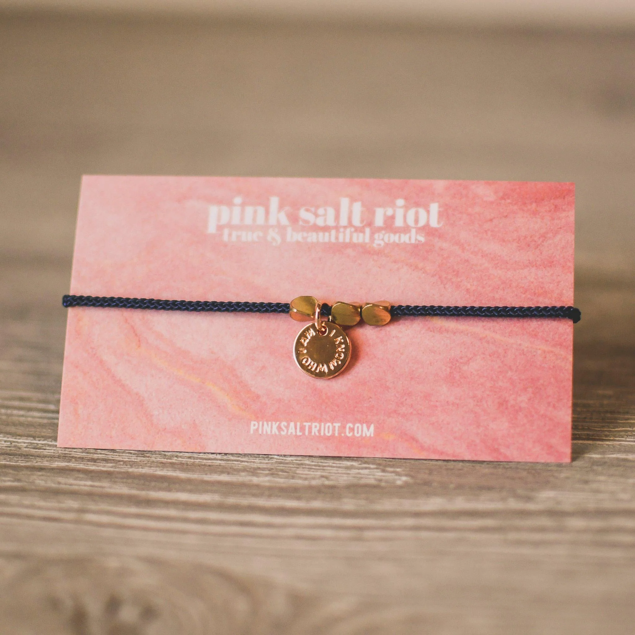I Know Who I Am Cord Bracelet - Image 2