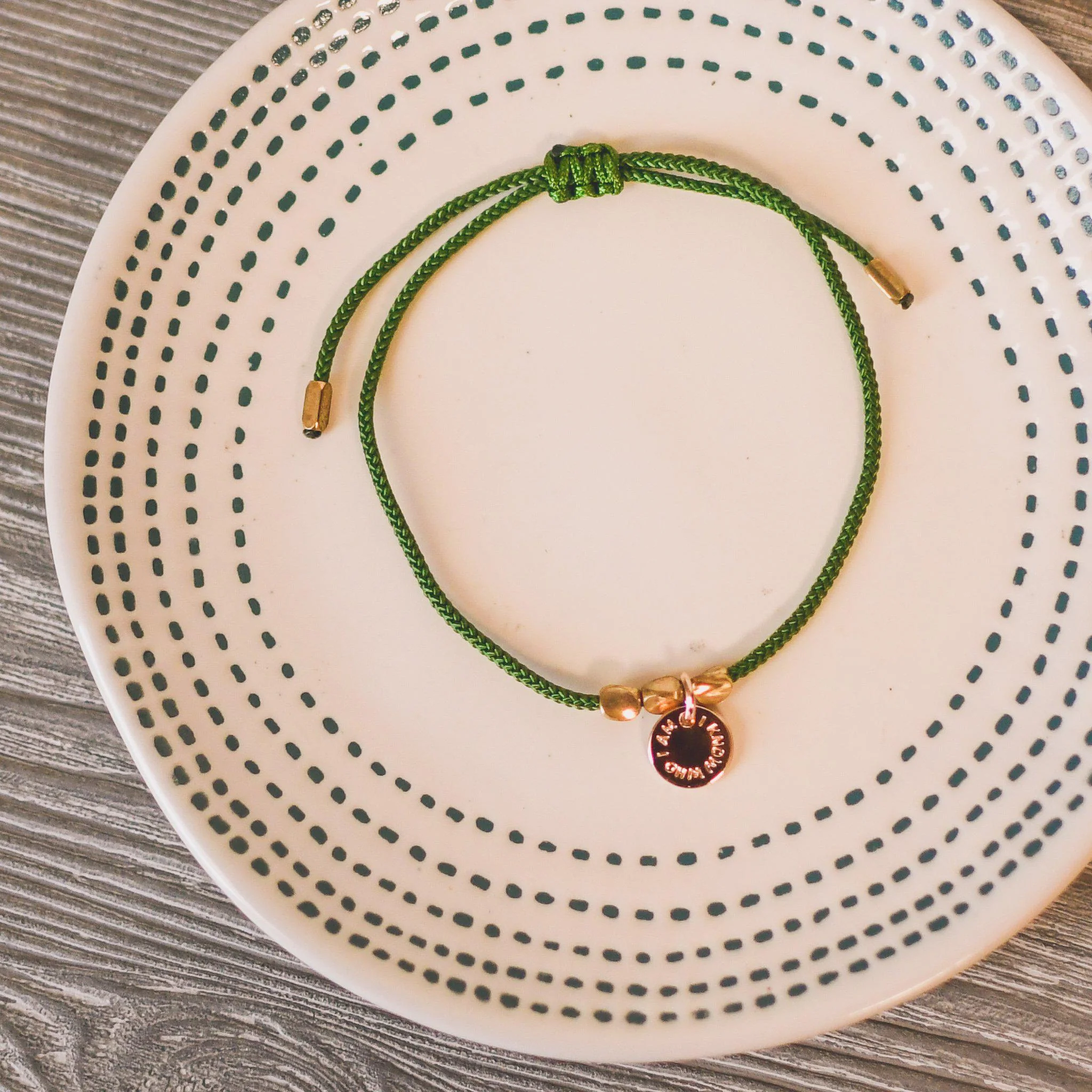 I Know Who I Am Cord Bracelet - Image 5