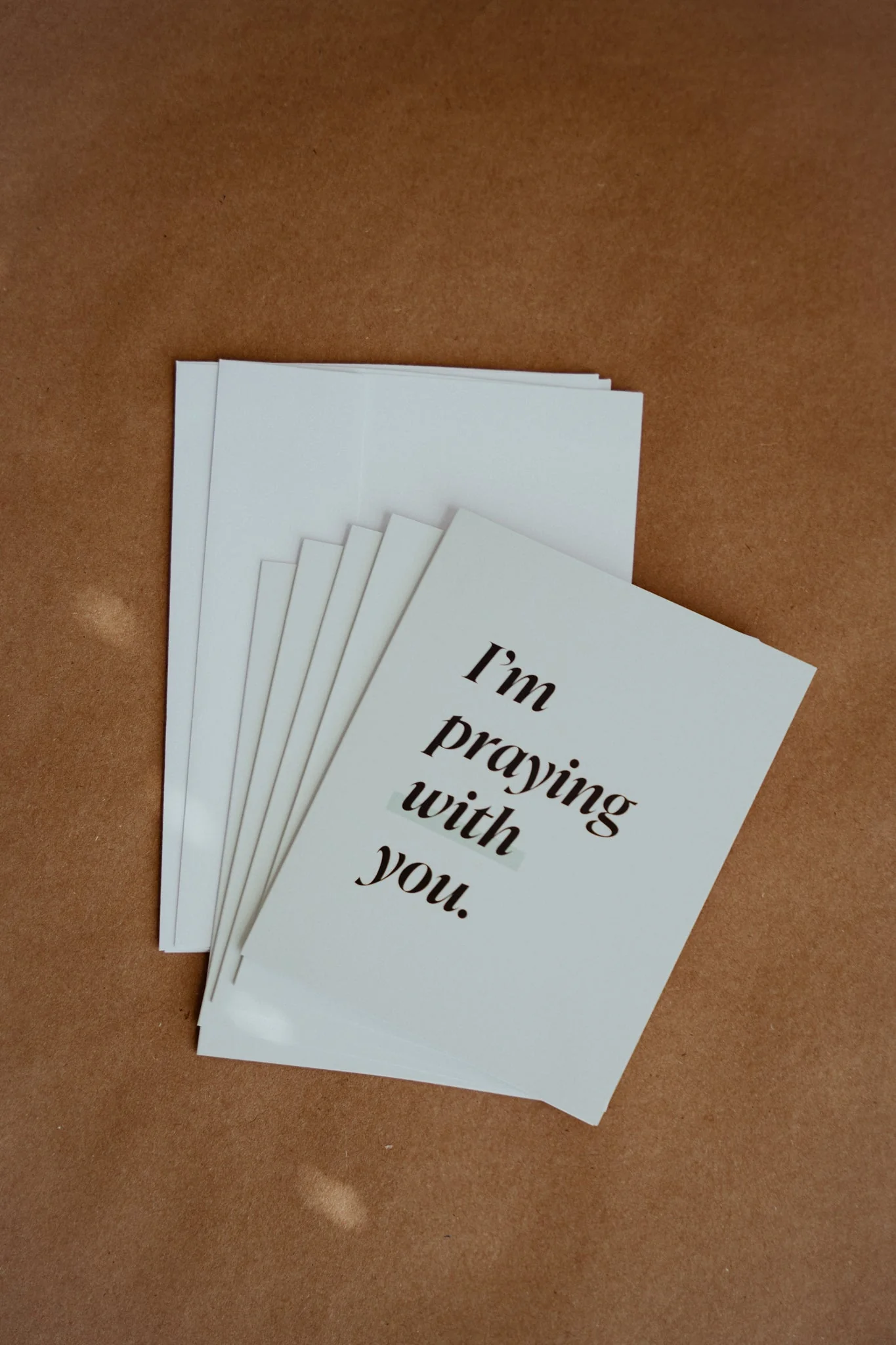 "I'm Praying With You" Greeting Cards // 5-Pack - Image 8