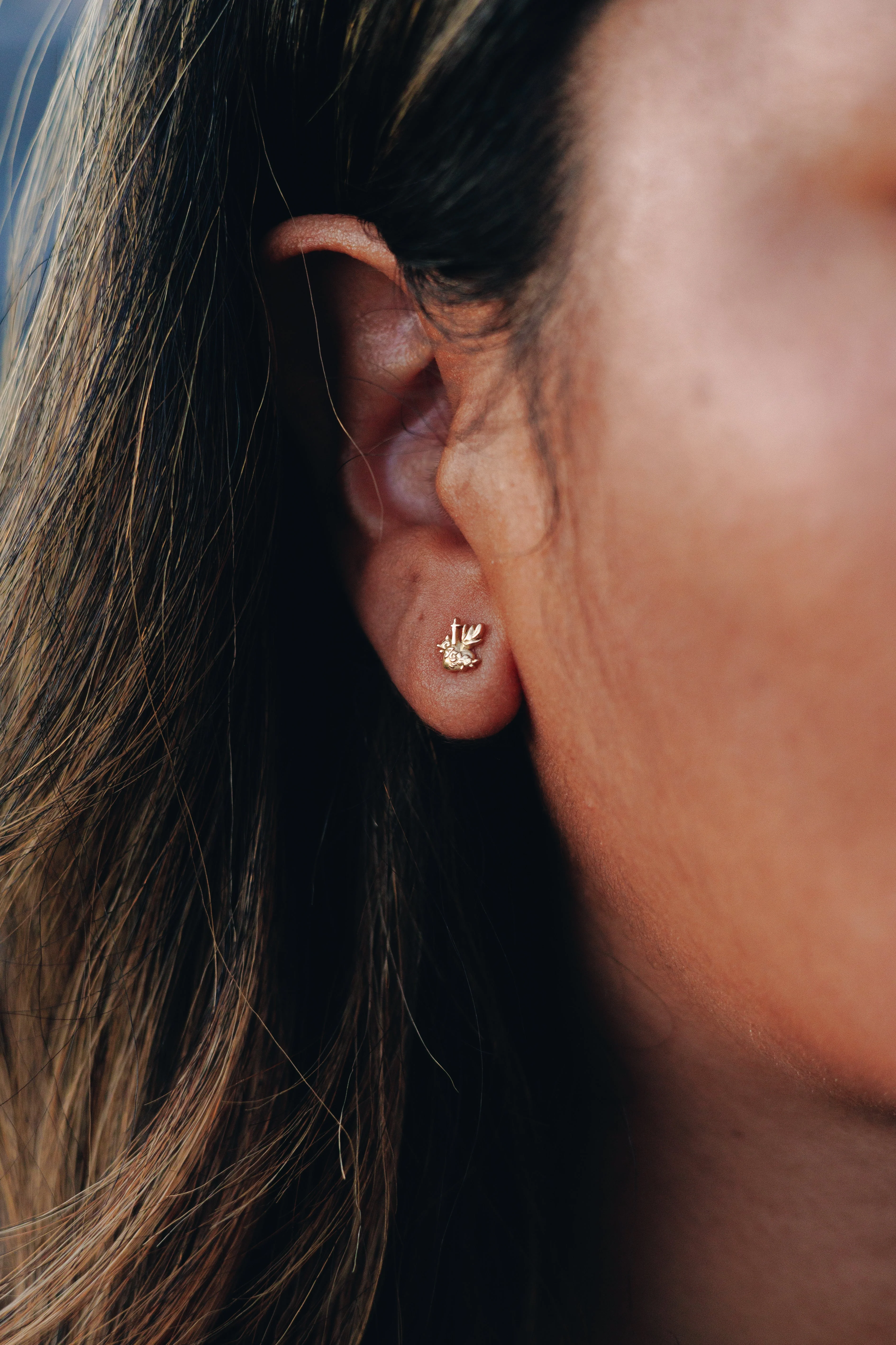 Immaculate Heart of Mary Stud Earrings - Image 3