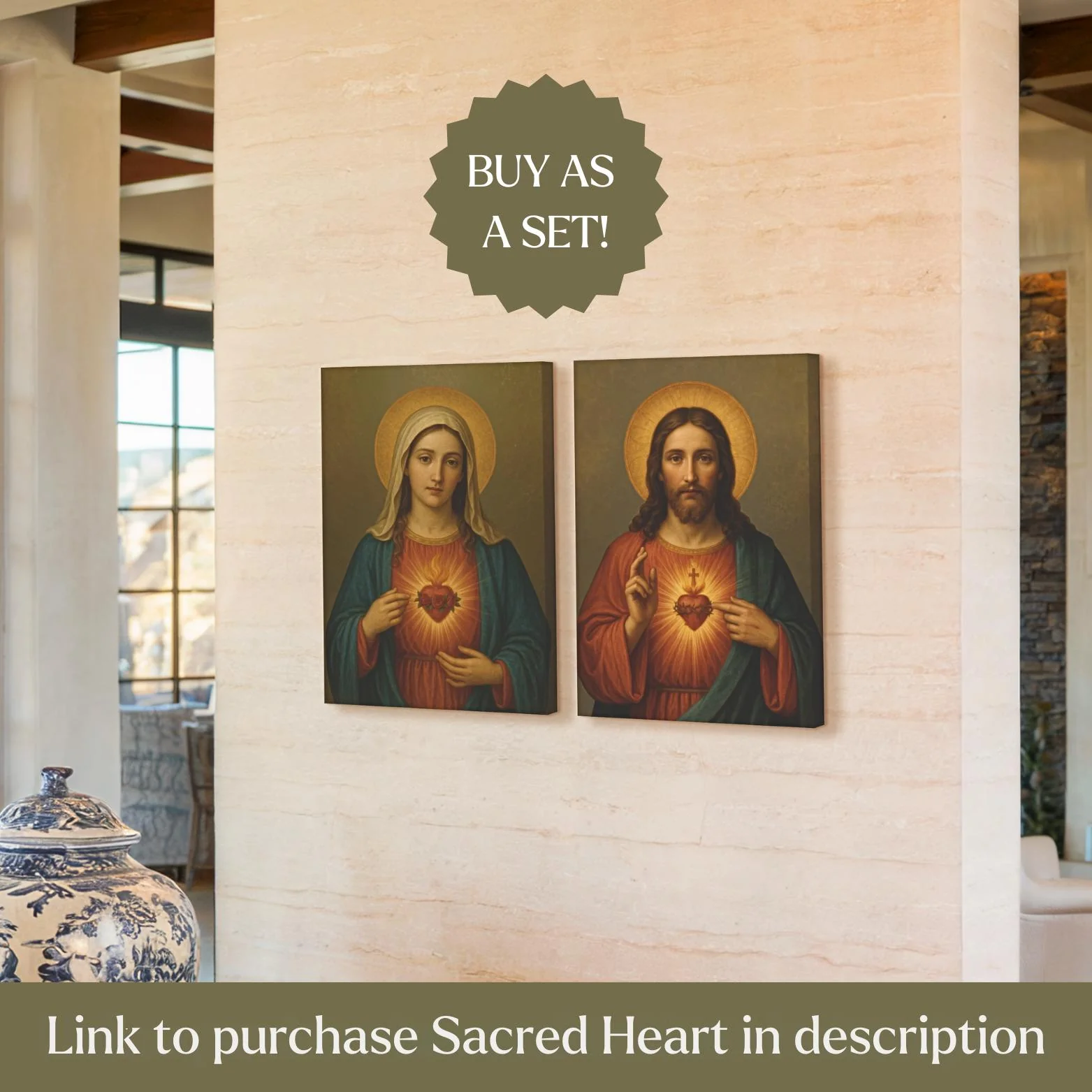 Immaculate Heart of Mary Wall Art Print - Image 6