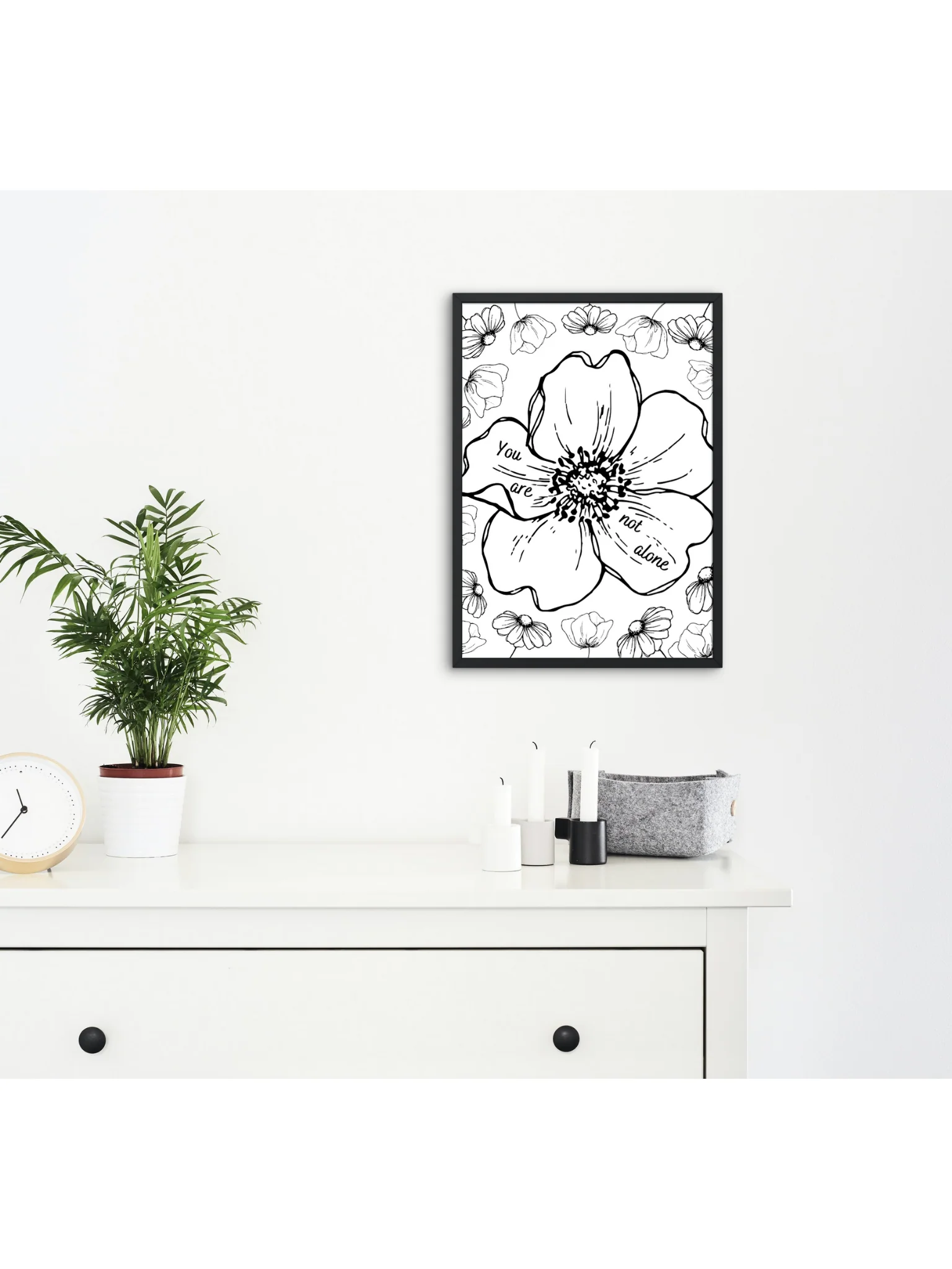 Infertility and Grief Physical Print Wall Art - You Are Not Alone - Image 2