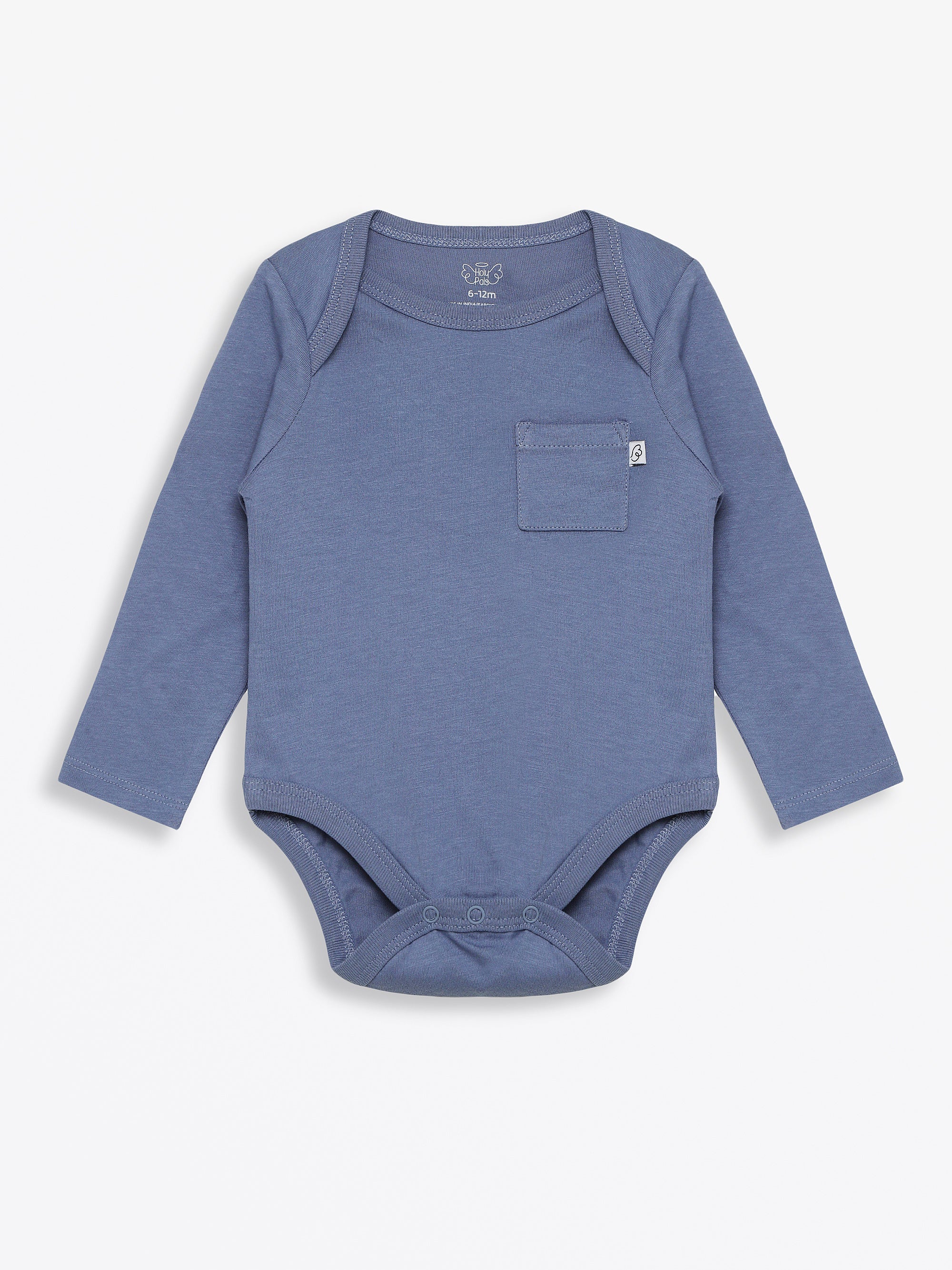Infinity Prayer Pocket Long Sleeve Bodysuit Cotton - Image 2