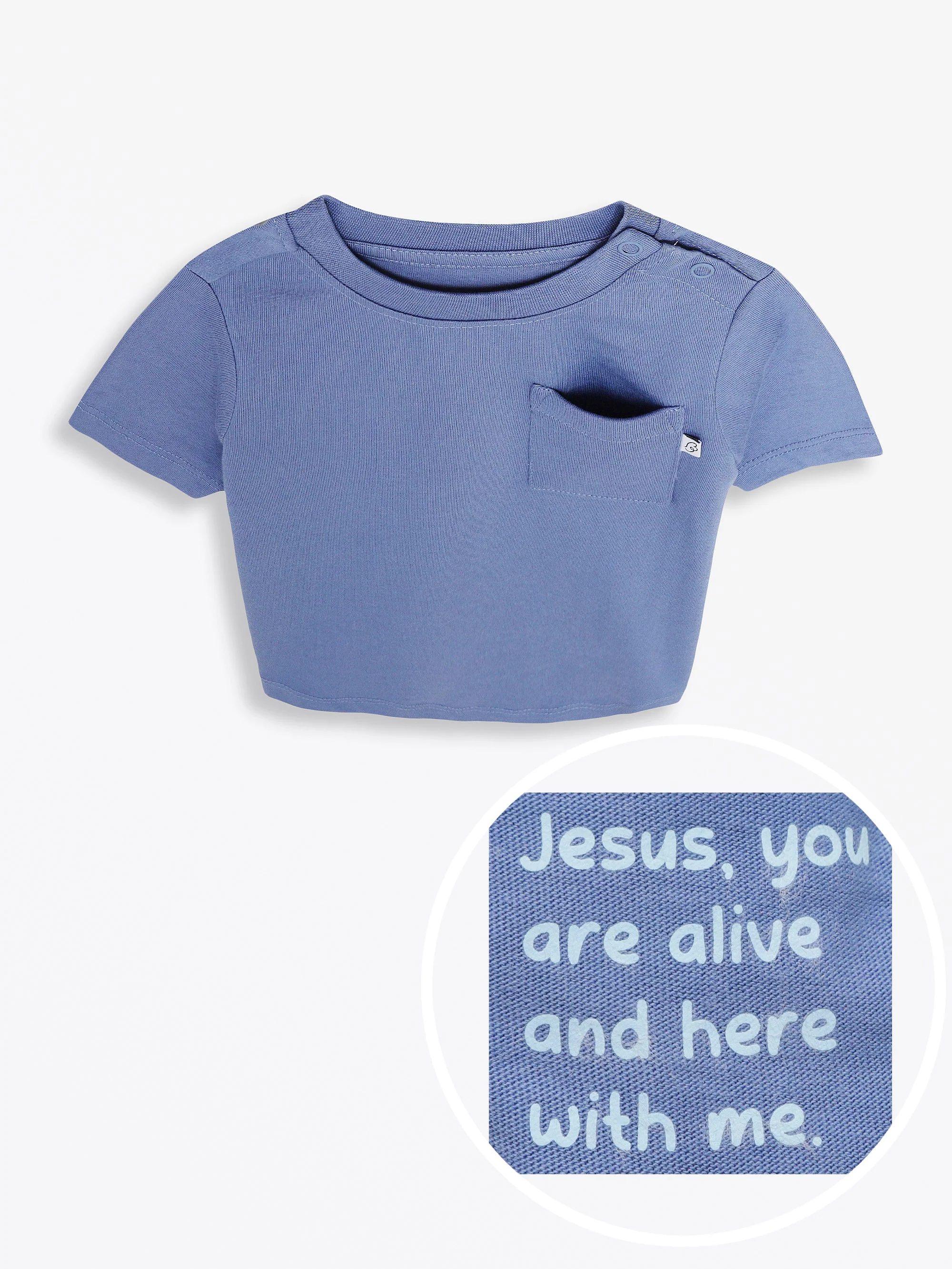 Infinity Prayer Pocket Short Sleeve T-Shirt Cotton - Image 10