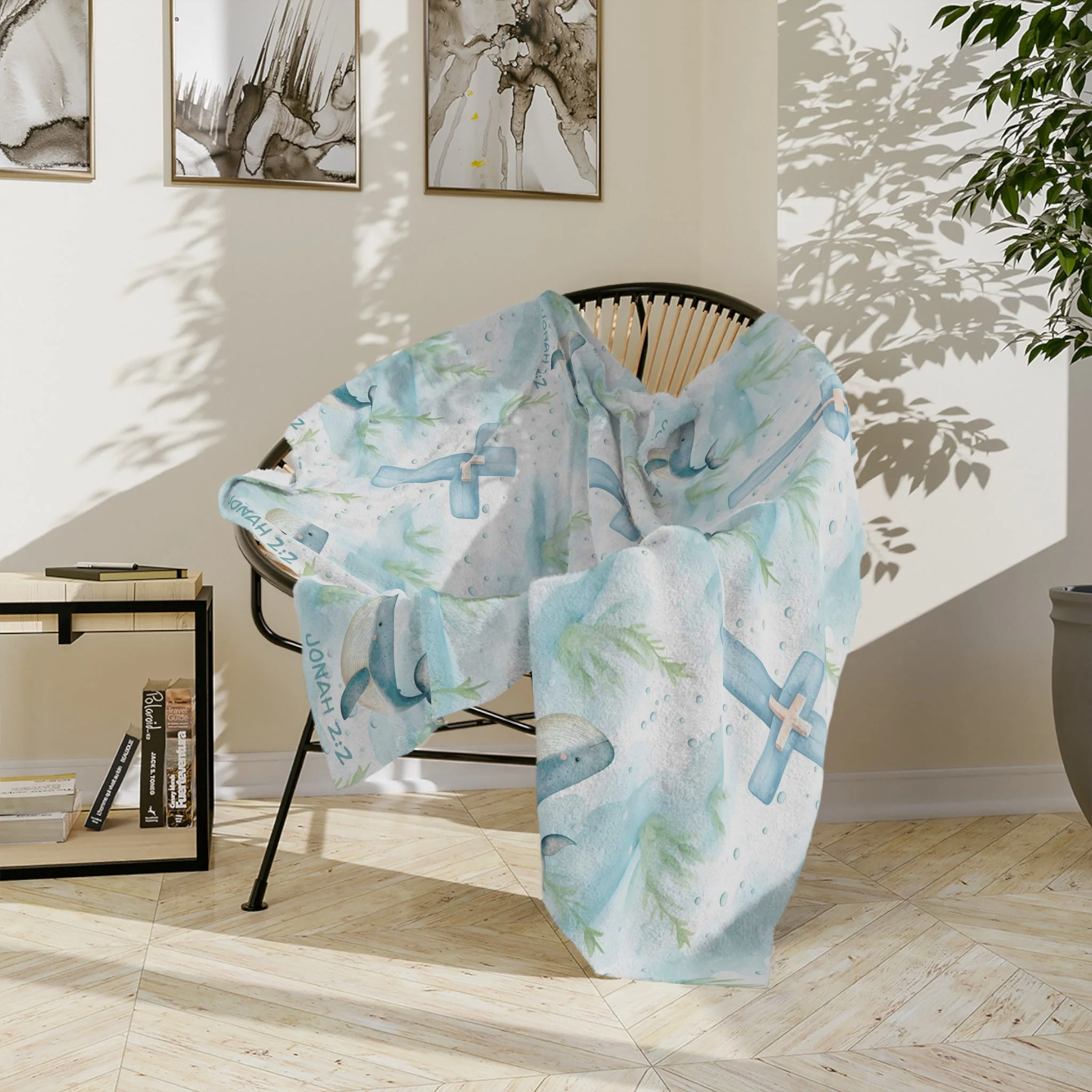 Inspired Jonah 2:2 Fleece Blanket - Image 9
