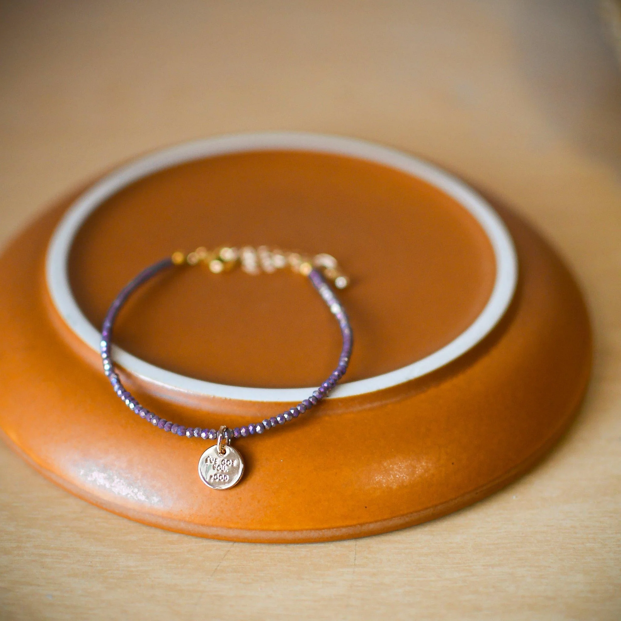Iridescent Deep Purple Trust My Darling Bracelet - Image 6