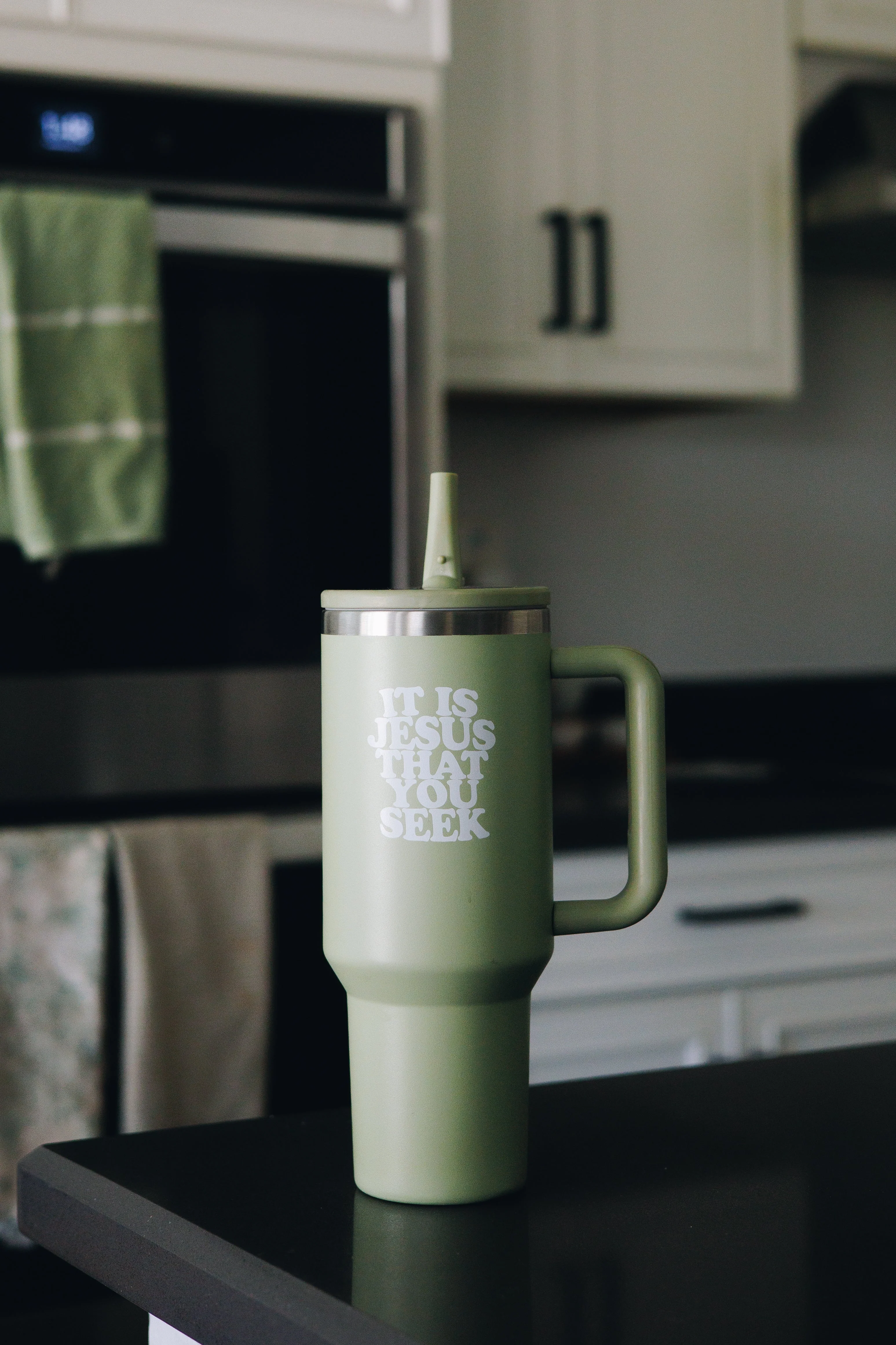 It Is Jesus That You Seek // Ordinary Time 40 oz Water Bottle - Image 2