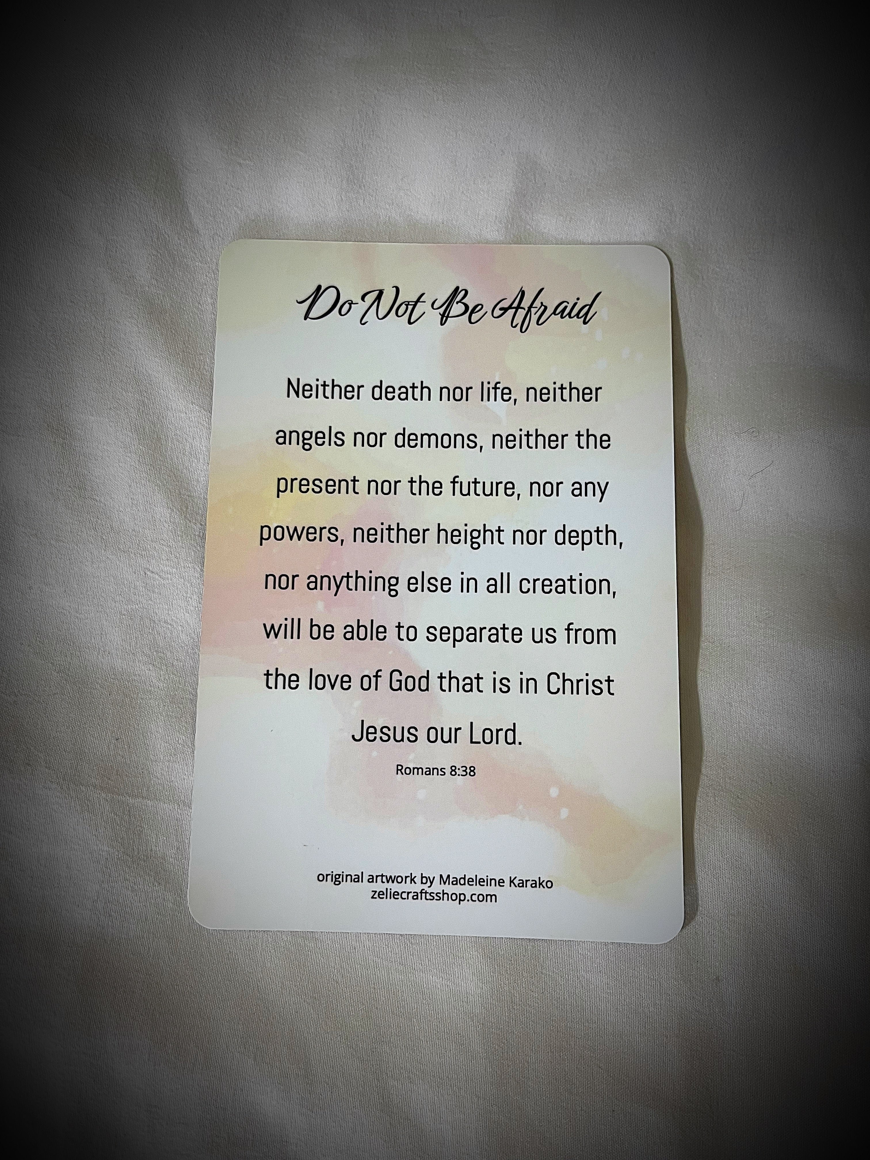 Jesus and His Love prayer card - Image 2