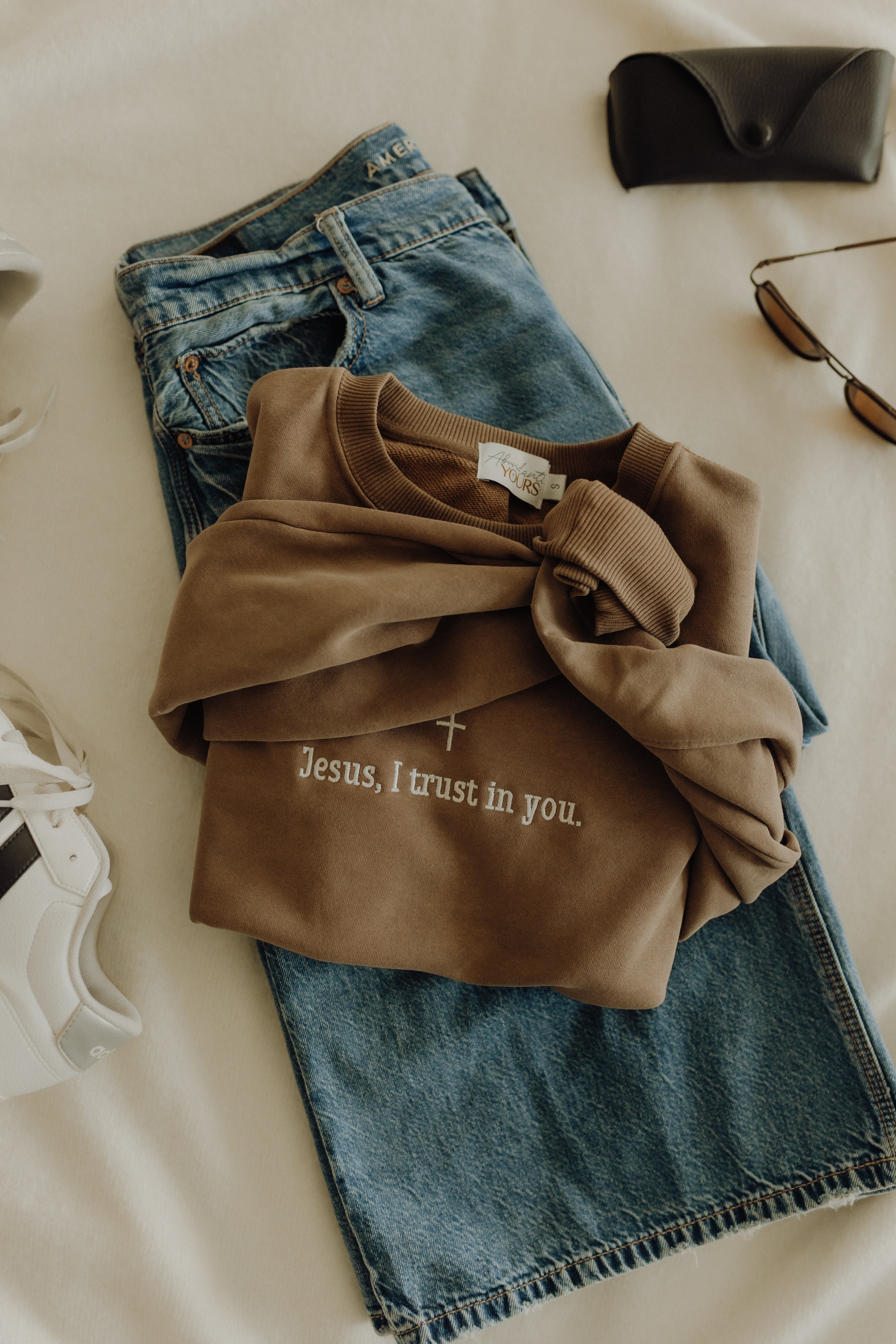 Jesus, I Trust in You Cropped Crew - Image 2